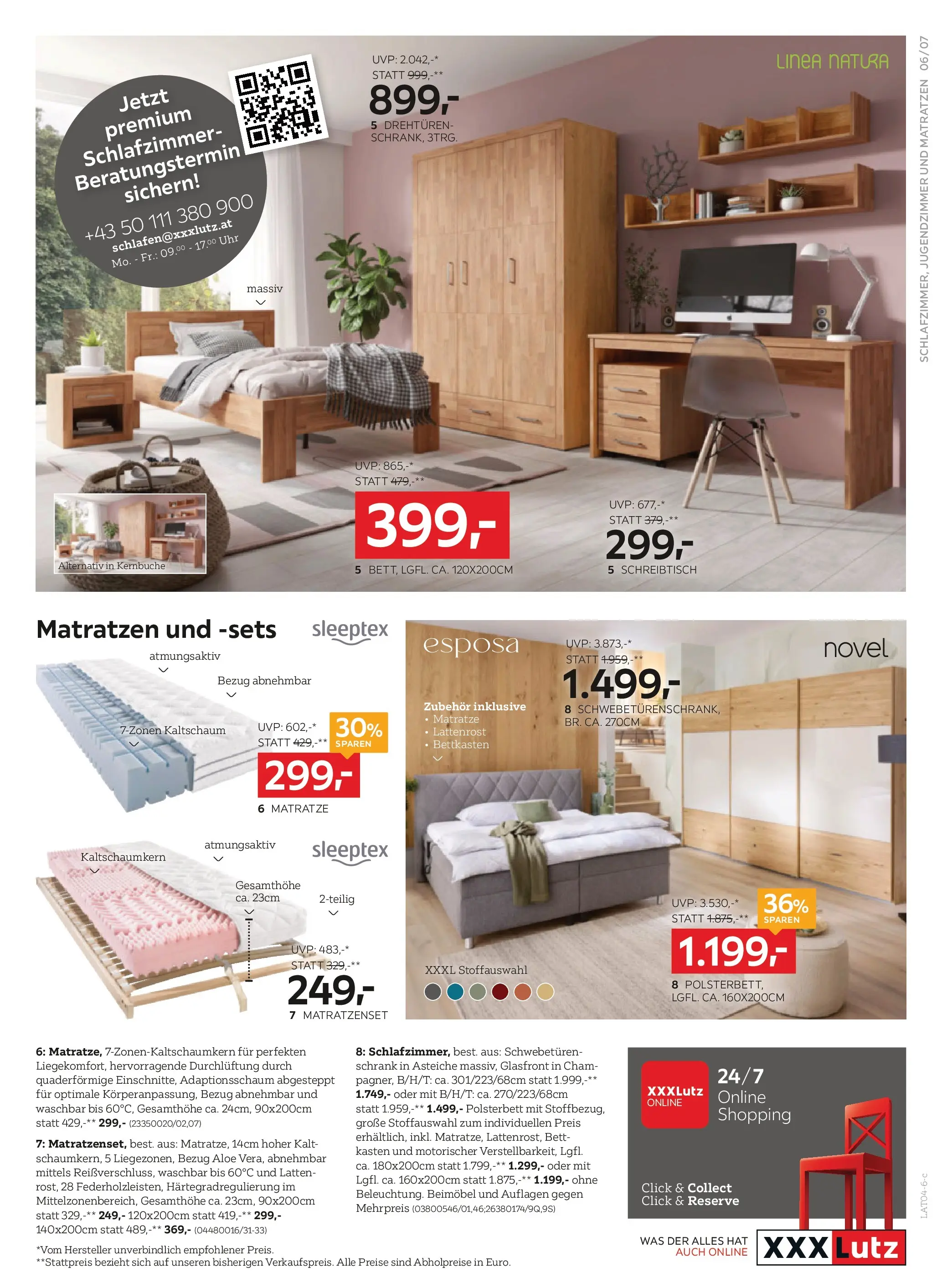 XXXLutz XXXLutz Großkauf-Rabatt von 31.03.2026 - Aktuelle Angebote | Seite: 7 | Produkte: Uhr, Bett, Lattenrost, Schrank