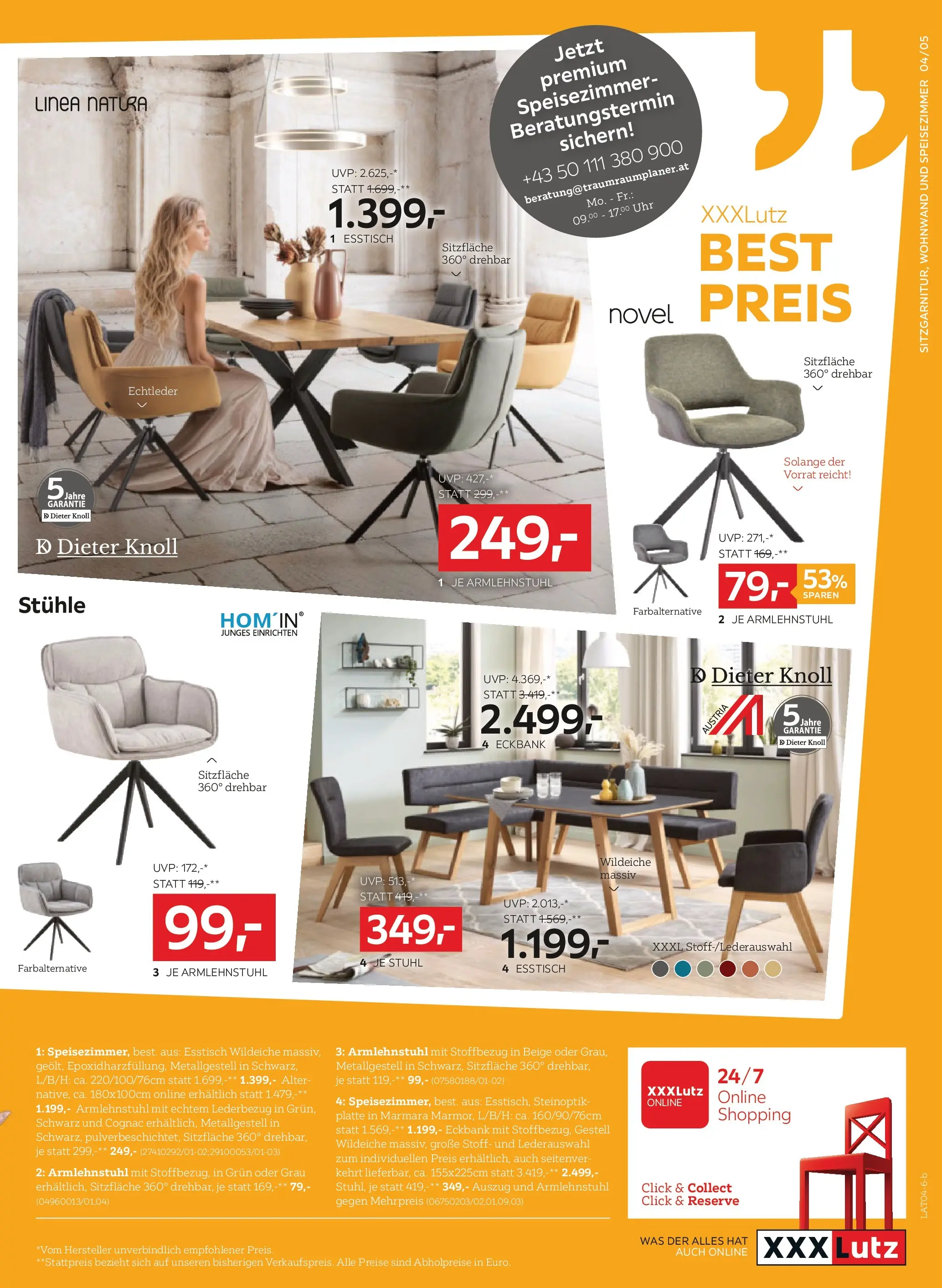 XXXLutz Best Preis von 14.04.2026 - Aktuelle Angebote | Seite: 5 | Produkte: Uhr, Stuhl