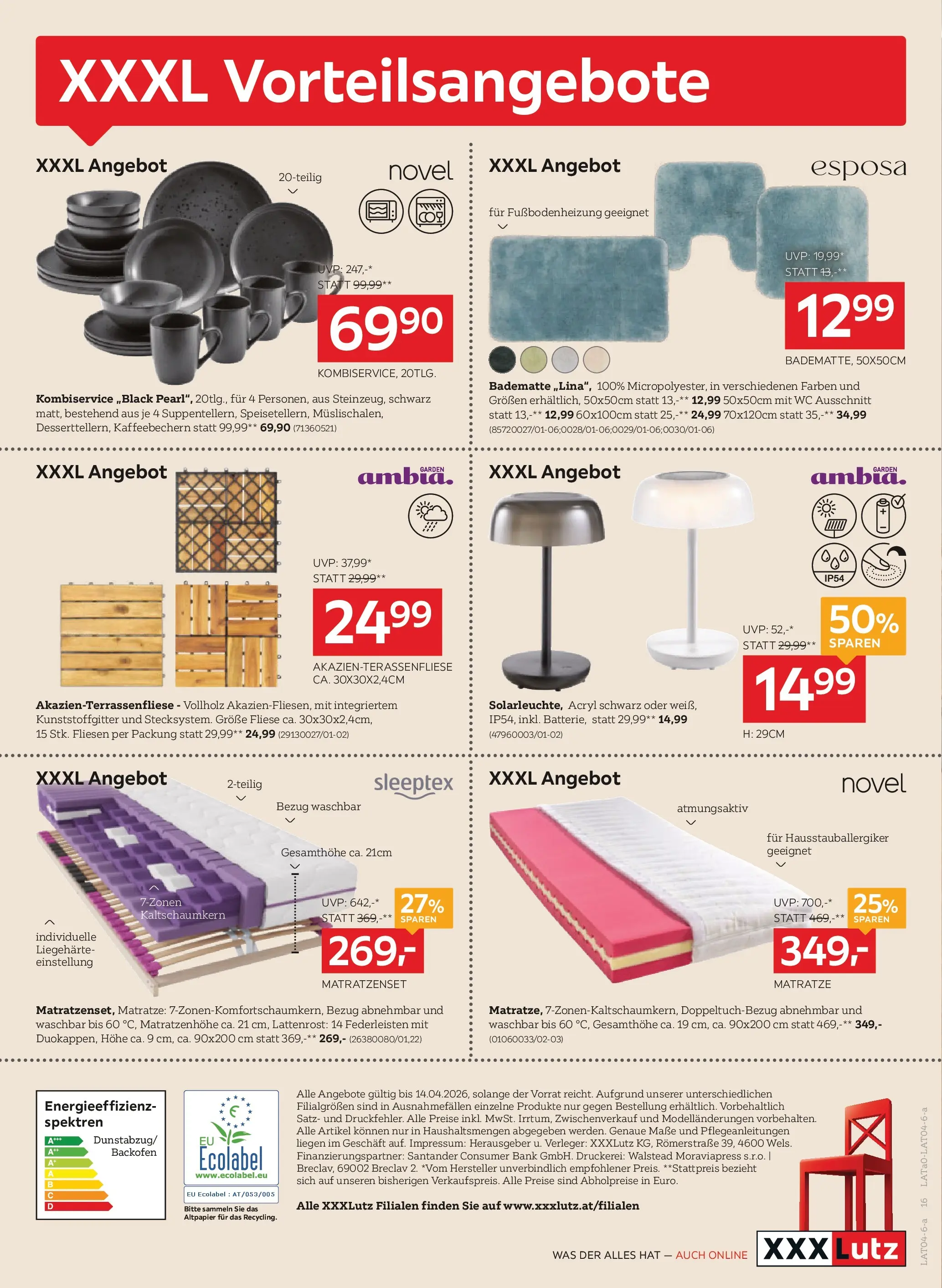 XXXLutz - XXXLutz: aktuelle Angebote von 06.04.2026 - Aktuelle Angebote | Seite: 16