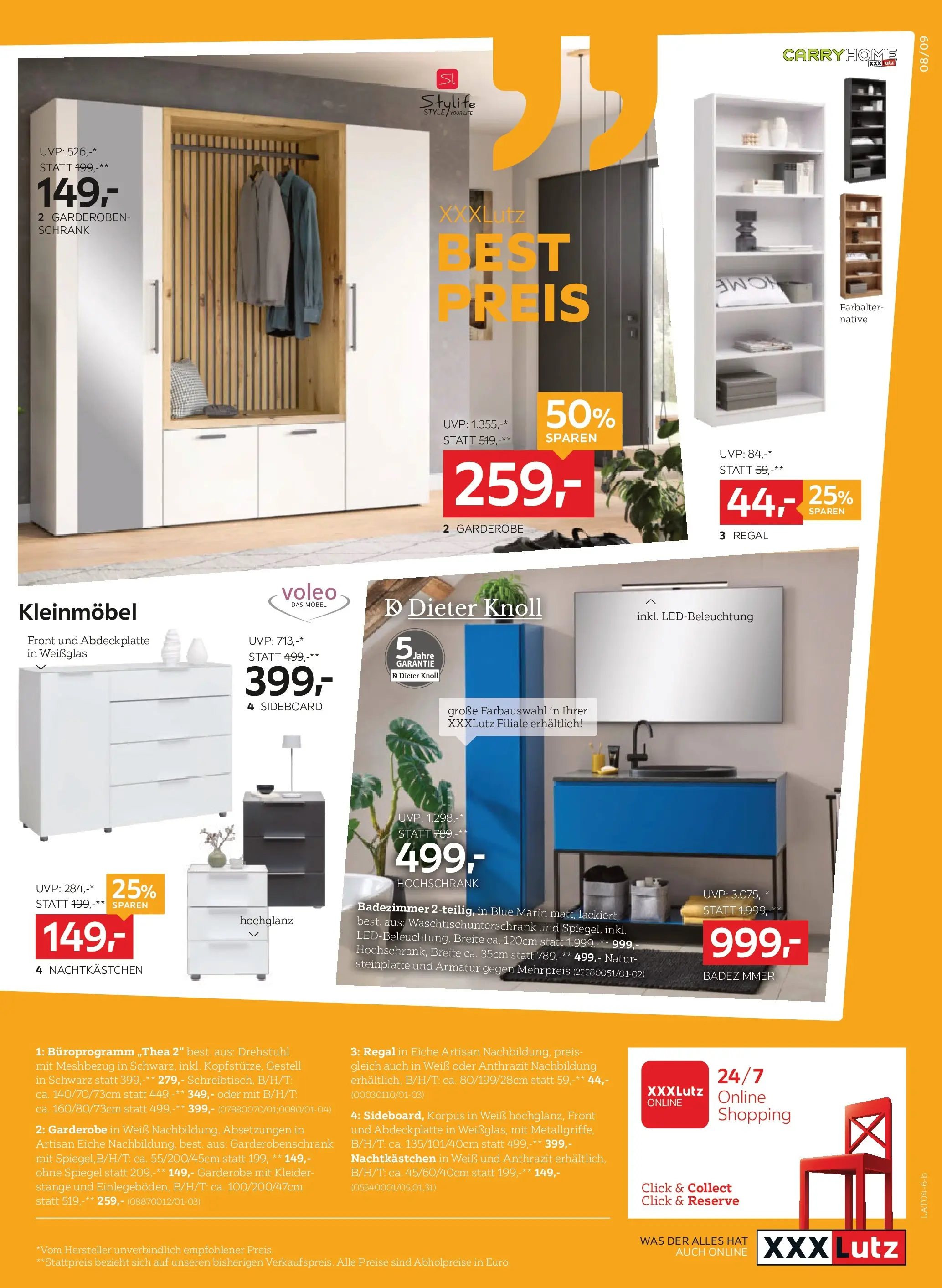 XXXLutz Best Preis von 14.04.2026 - Aktuelle Angebote | Seite: 9 | Produkte: Regal, Schrank, Spiegel