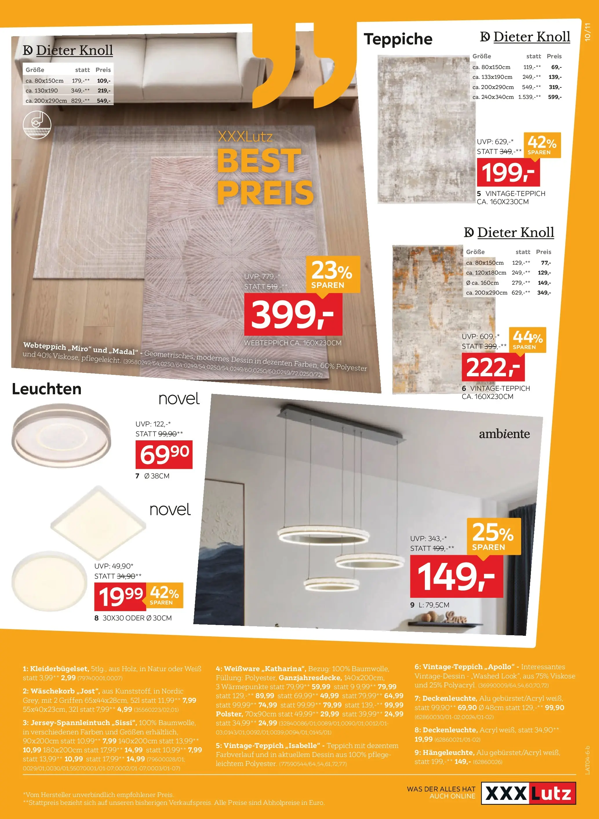 XXXLutz Best Preis von 14.04.2026 - Aktuelle Angebote | Seite: 11 | Produkte: Teppich