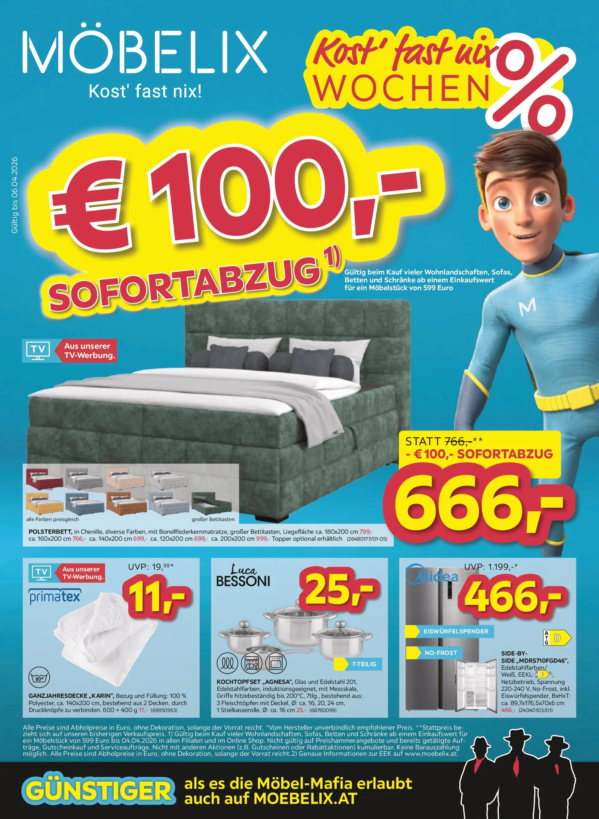 Möbelix - Kost fast nix Wochen von 30.03.2026 - Aktuelle Angebote | Seite: 1