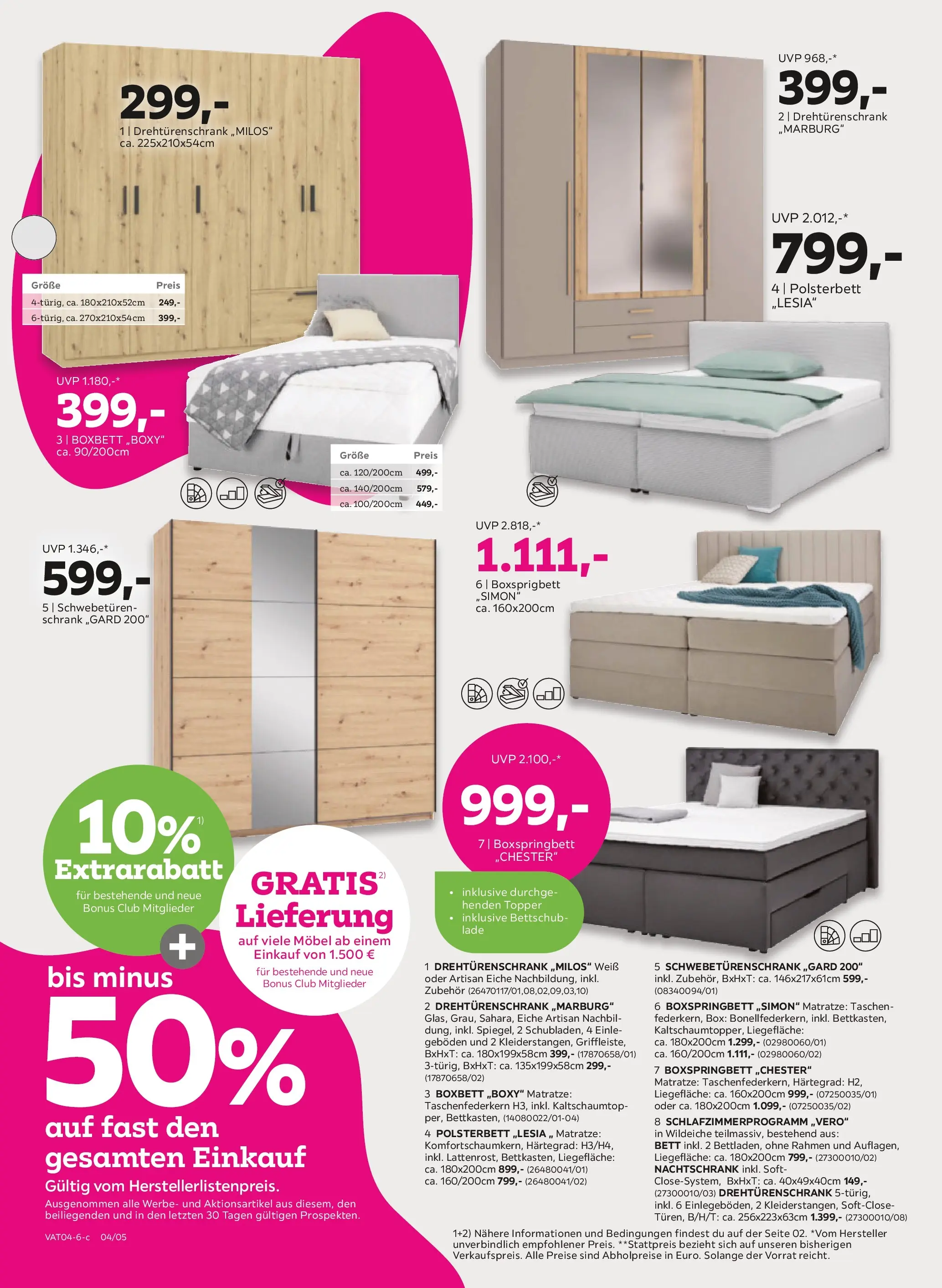 Mömax Ansfelden, Bruck An Der Mur, Villach von 21.04.2026 - Aktuelle Angebote | Seite: 4 | Produkte: Bett, Matratze, Schrank, Box