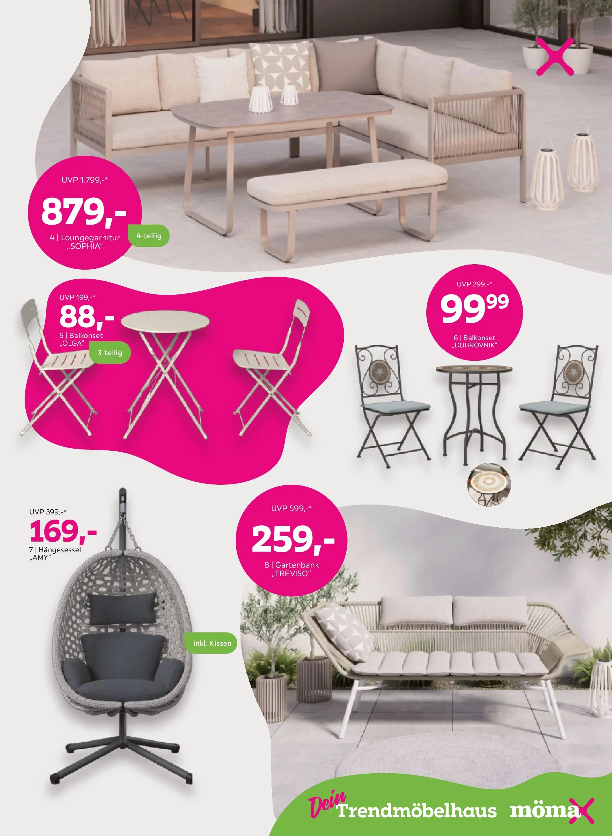 Mömax Ansfelden, Bruck An Der Mur, Villach von 21.04.2026 - Aktuelle Angebote | Seite: 13 | Produkte: Kissen