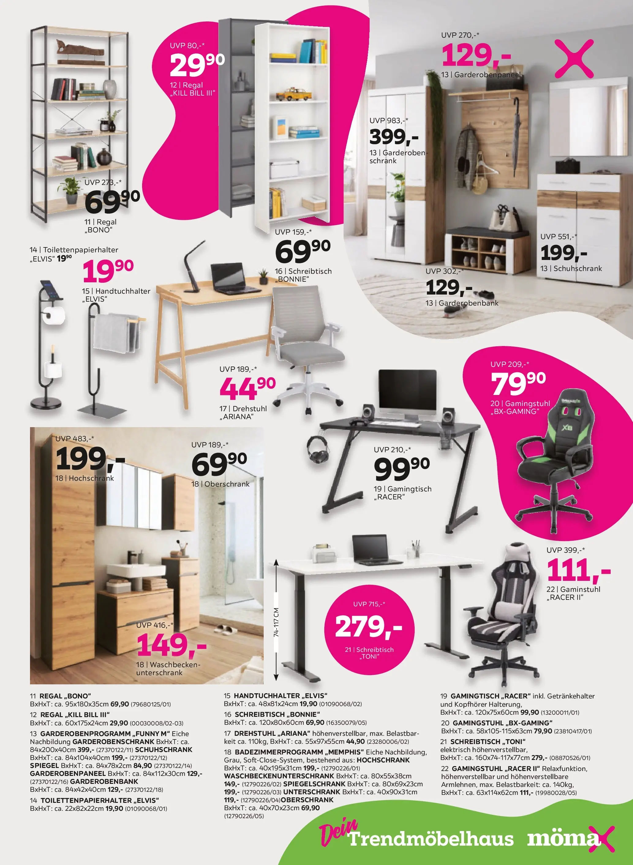 Mömax - mömax: aktuelle Angebote von 13.04.2026 - Aktuelle Angebote | Seite: 11 | Produkte: Kopfhörer, Regal, Waschbecken, Spiegel