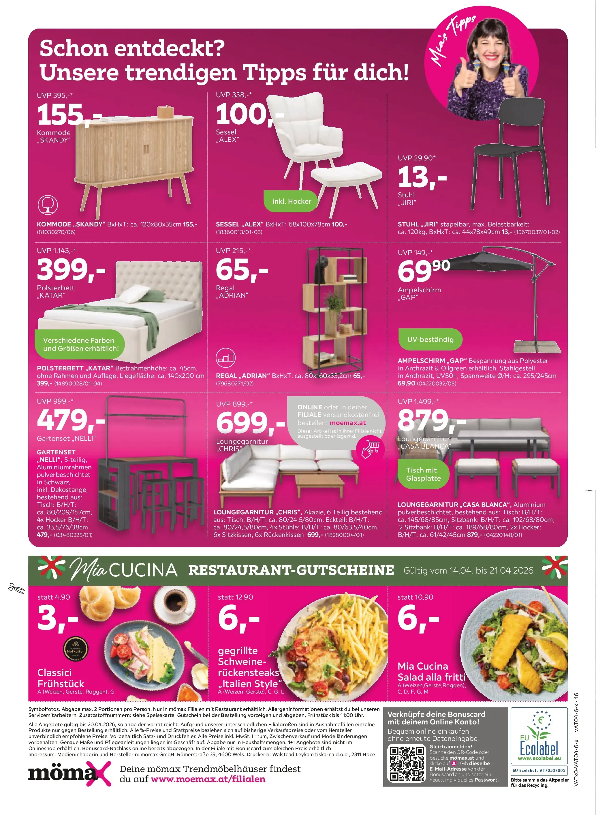 Mömax - mömax: aktuelle Angebote von 13.04.2026 - Aktuelle Angebote | Seite: 16 | Produkte: Sessel, Regal, Tisch, Stuhl