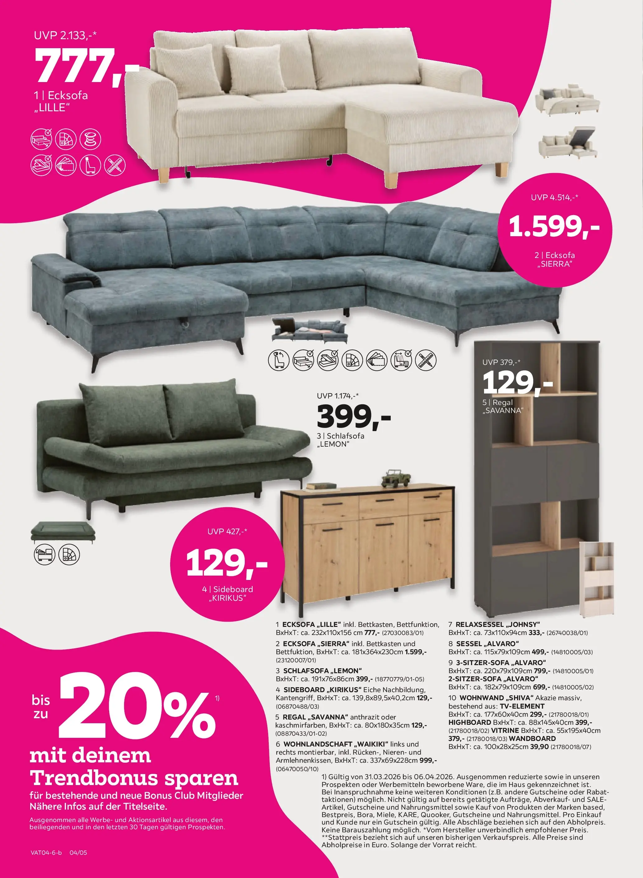 Mömax Ansfelden, Bruck An Der Mur, Villach von 30.03.2026 - Aktuelle Angebote | Seite: 4 | Produkte: Sessel, Regal