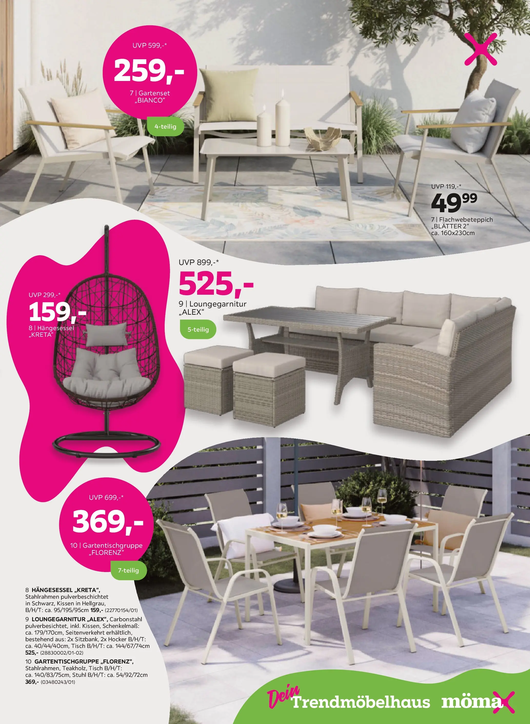 Mömax Ansfelden, Bruck An Der Mur, Villach von 30.03.2026 - Aktuelle Angebote | Seite: 15 | Produkte: Kissen, Tisch, Stuhl