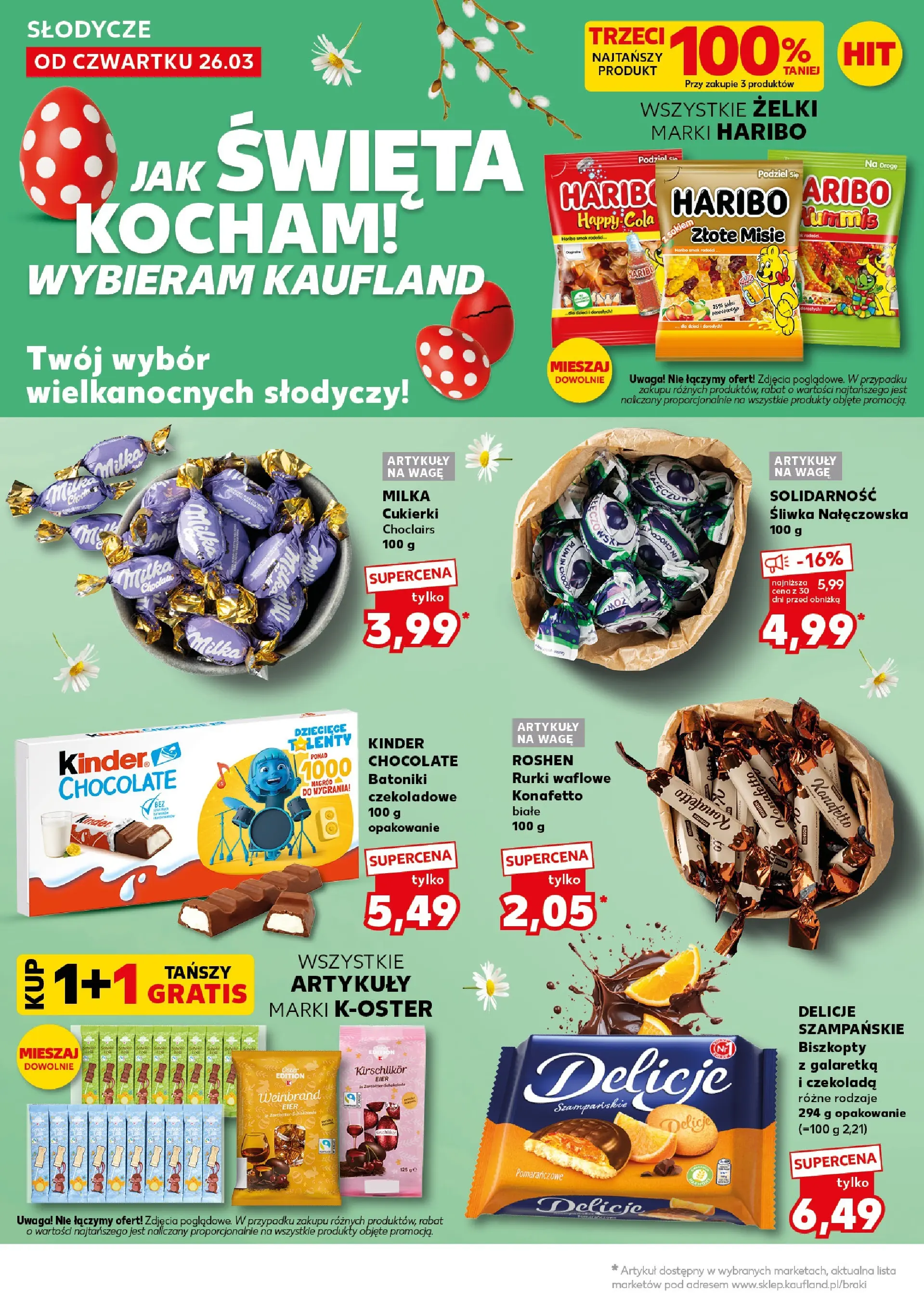 Kaufland gazetka - Super Weekend od 28.03.2026 - od jutra PDF | Strona: 6 | Produkty: Słodycze, Śliwka nałęczowska, Żelki, Czekolada