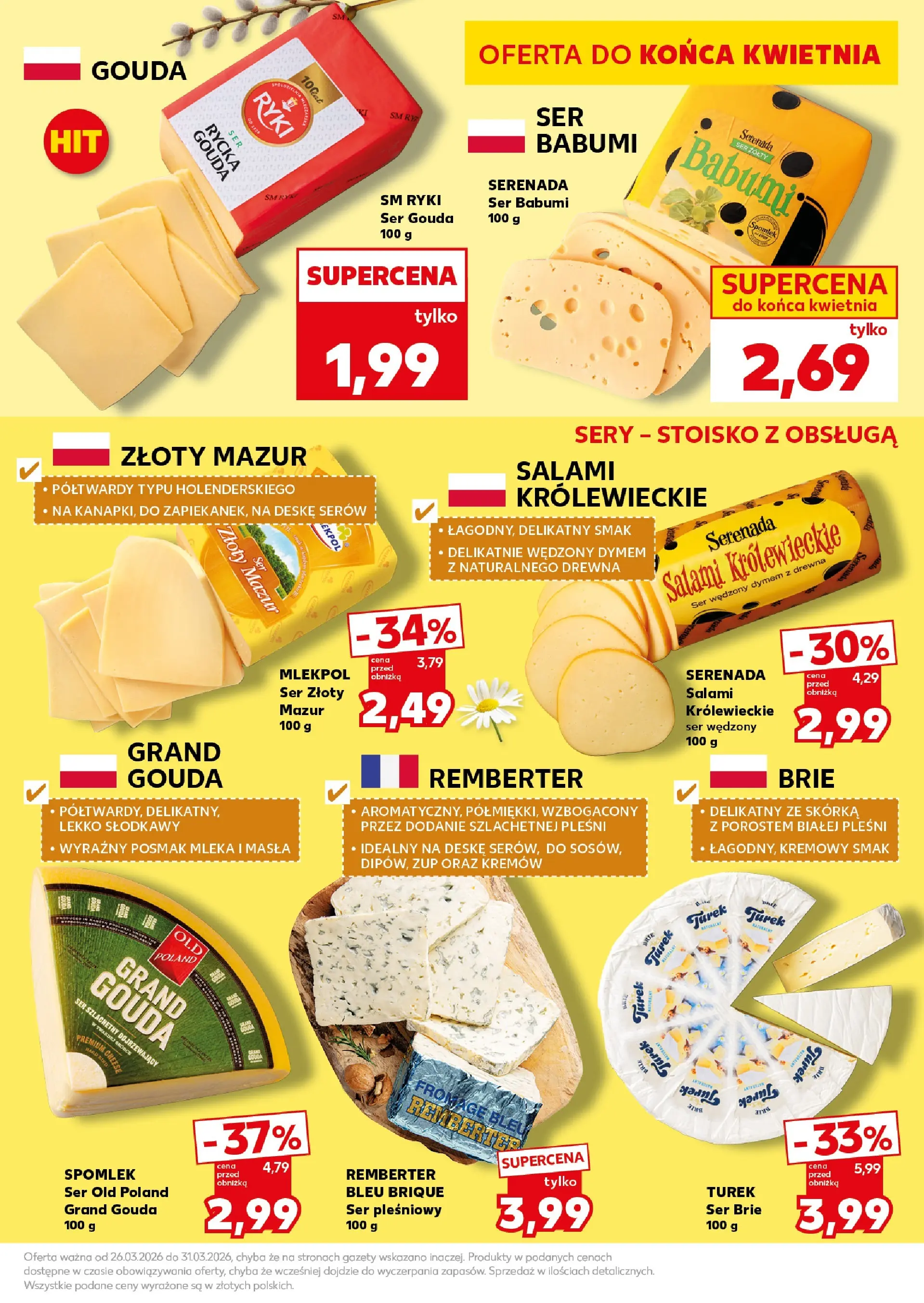 Kaufland gazetka - Super Weekend od 28.03.2026 - od jutra PDF | Strona: 21 | Produkty: Mleka, Ser, Salami, Ser gouda