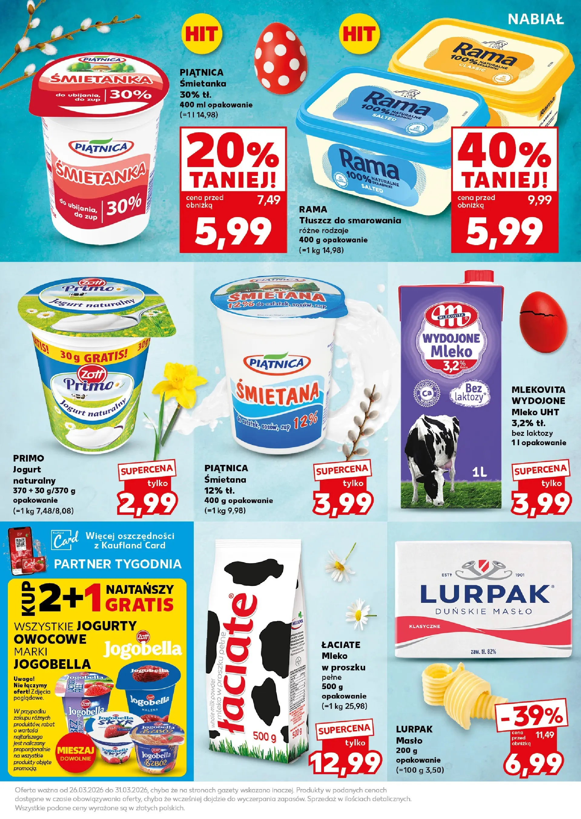Kaufland gazetka - Super Weekend od 28.03.2026 - od jutra PDF | Strona: 23 | Produkty: Bez laktozy, Mleko w proszku, Masło, Śmietana