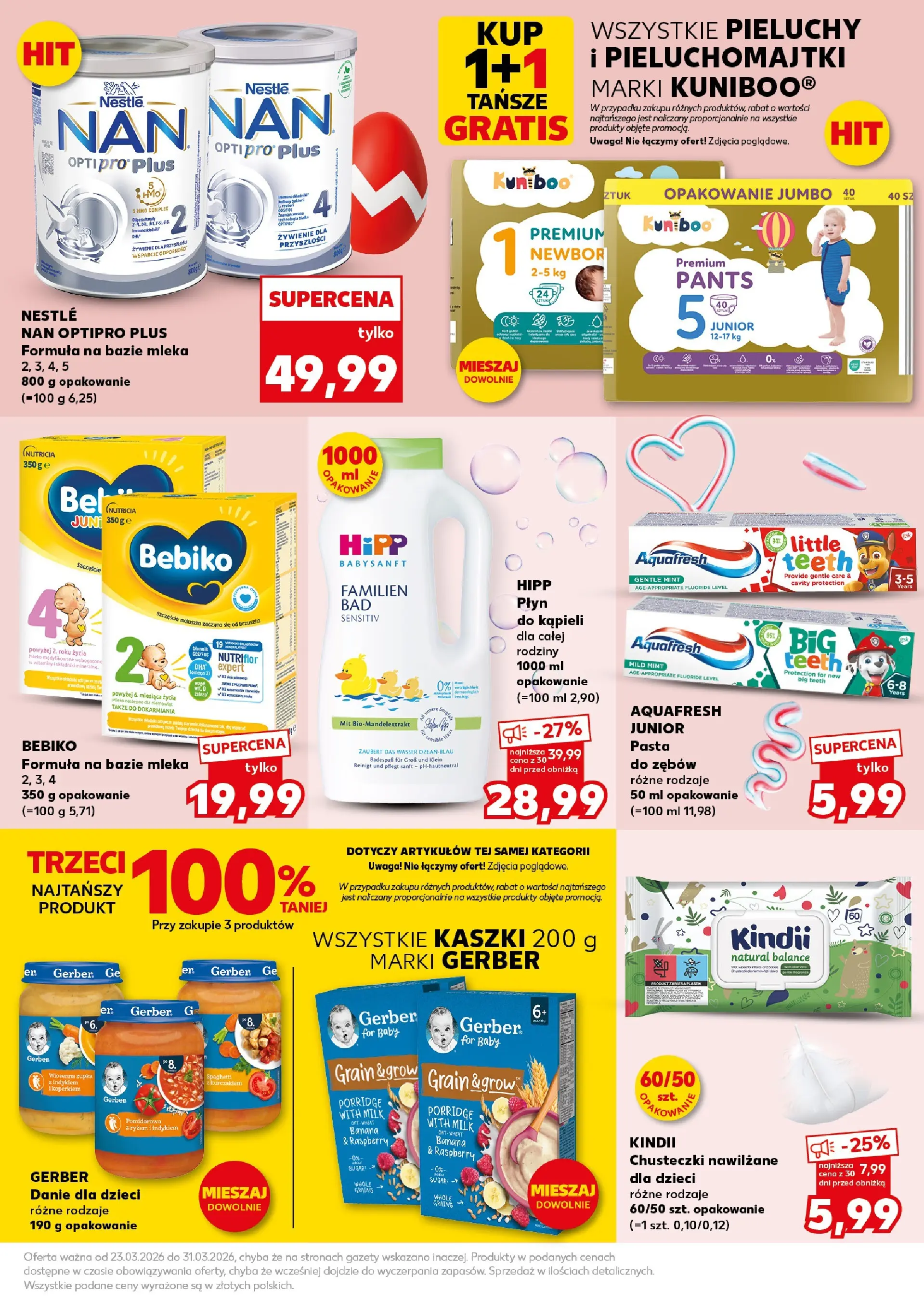 Kaufland gazetka - Super Weekend od 28.03.2026 - od jutra PDF | Strona: 27 | Produkty: Mleka, Pieluchomajtki