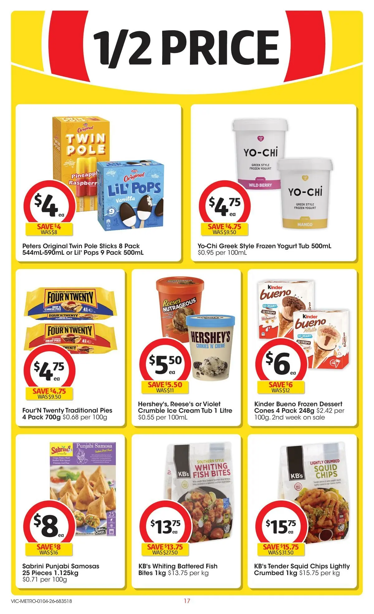 ﻿Coles catalogue valid from 01/04/2026 > Online Australia | Page: 17 | Products: Meat, Cream, Mango, Pies