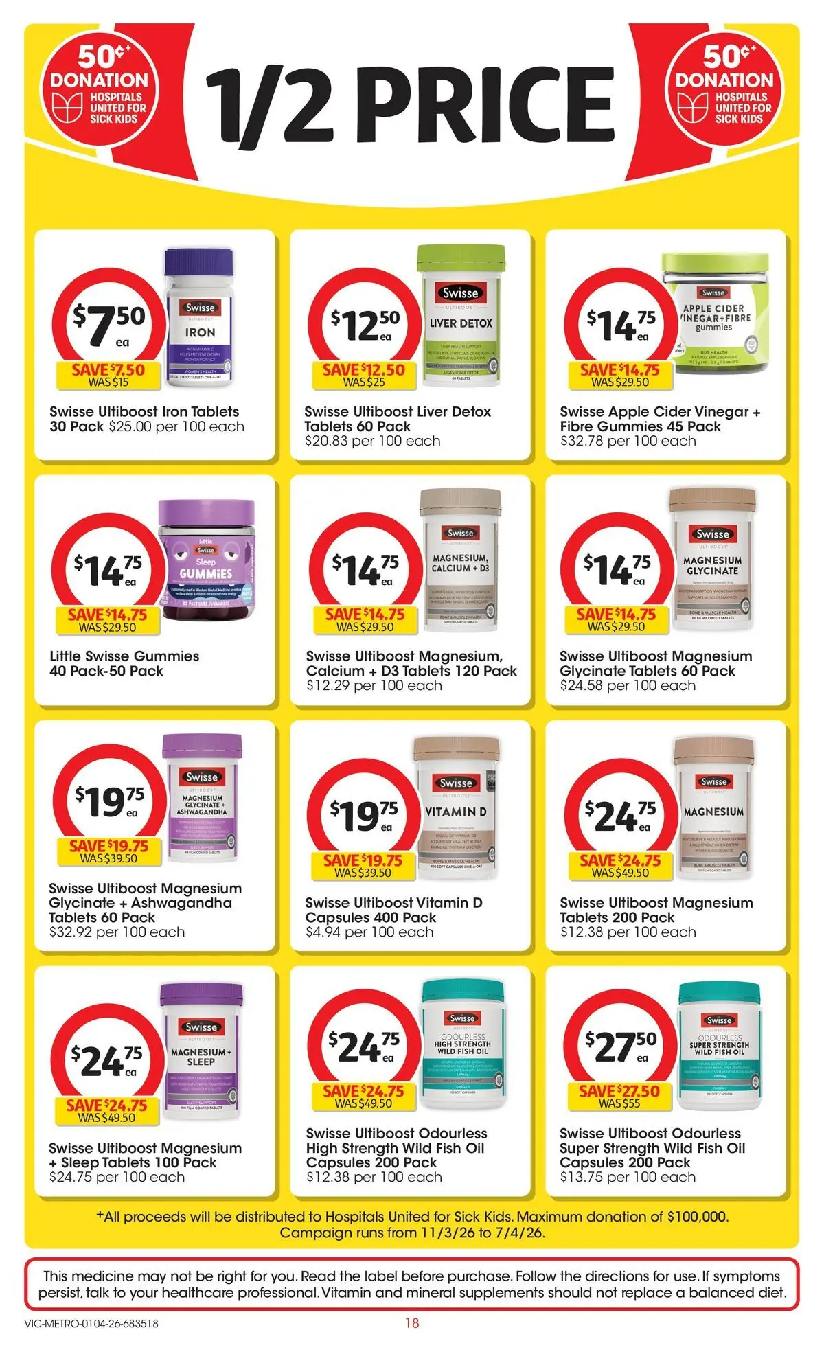 ﻿Coles catalogue valid from 01/04/2026 > Online Australia | Page: 18 | Products: Oil, Fish oil, Iron, Vitamin