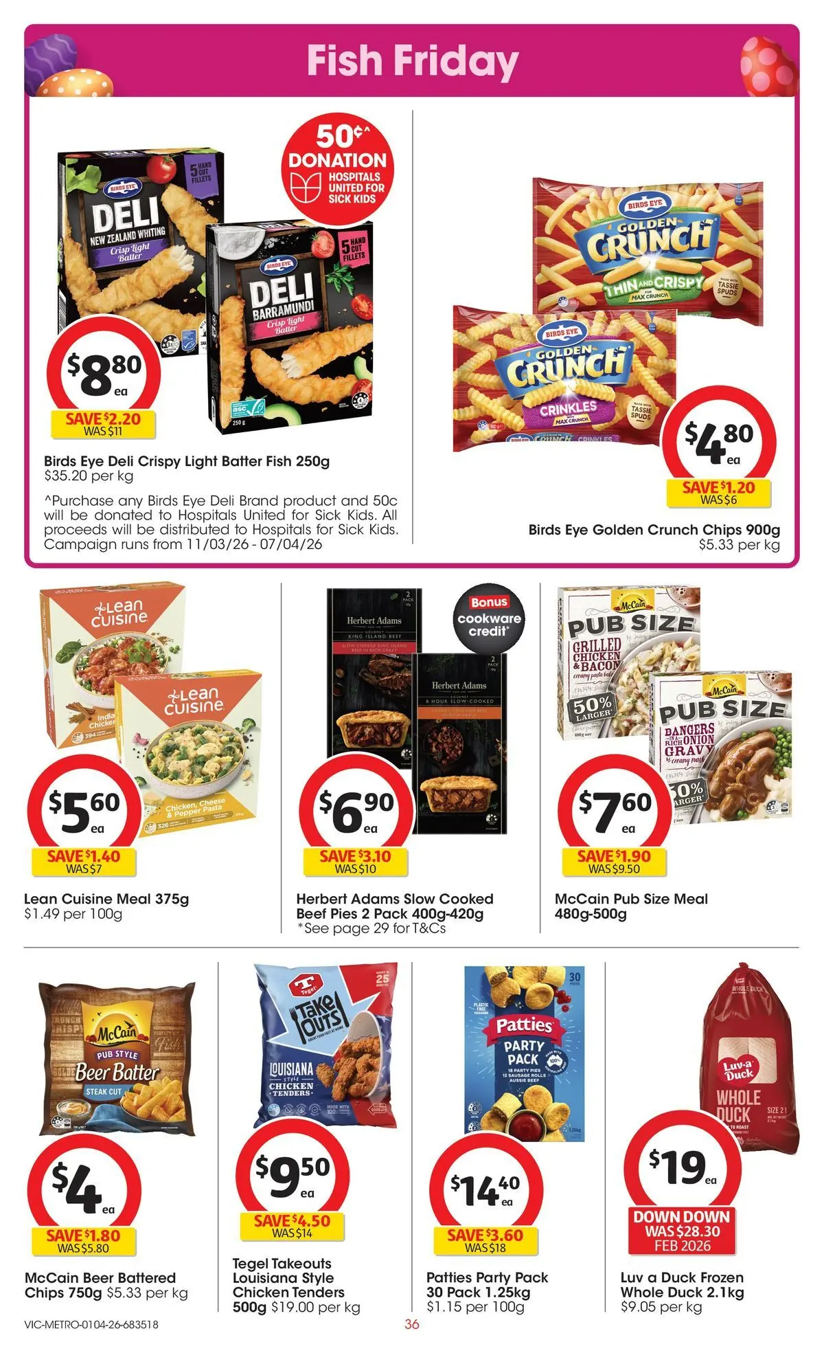 ﻿Coles catalogue valid from 01/04/2026 > Online Australia | Page: 36 | Products: Light, Cheese, Beer, Steak