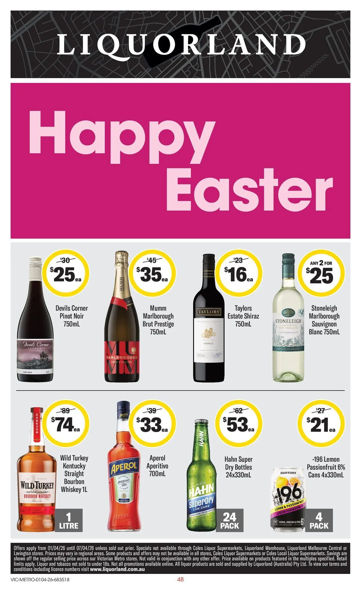 ﻿Coles catalogue valid from 01/04/2026 > Online Australia | Page: 48 | Products: Bourbon, Passionfruit, Lemon, Turkey