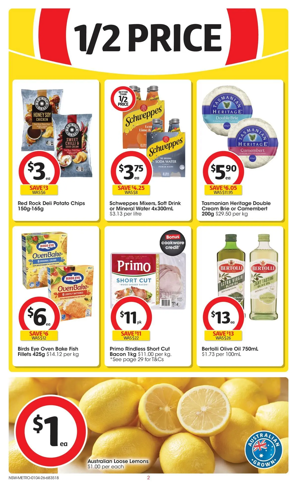 ﻿Coles catalogue valid from 01/04/2026 > Online Australia | Page: 2 | Products: Fish, Sour cream, Olive oil, Chilli