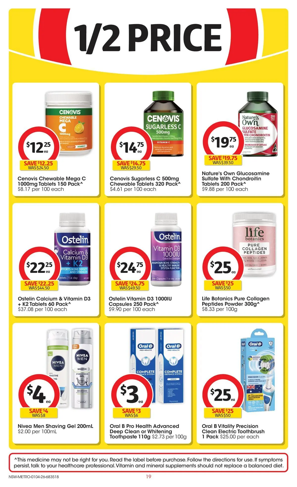 ﻿Coles catalogue valid from 01/04/2026 > Online Australia | Page: 19 | Products: Toothpaste, Toothbrush, Collagen, Vitamin