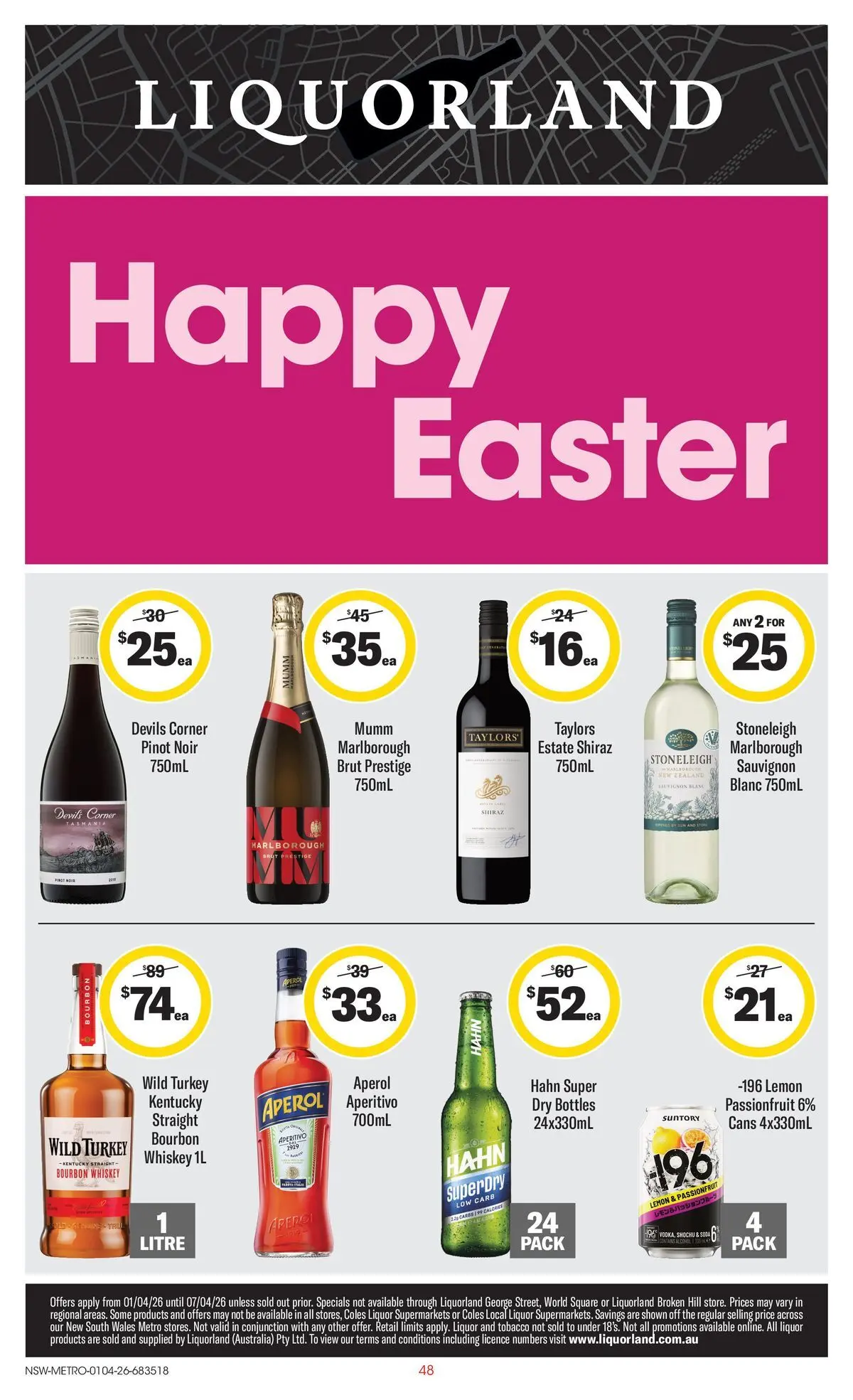 ﻿Coles catalogue valid from 01/04/2026 > Online Australia | Page: 48 | Products: Bourbon, Passionfruit, Whiskey, Turkey