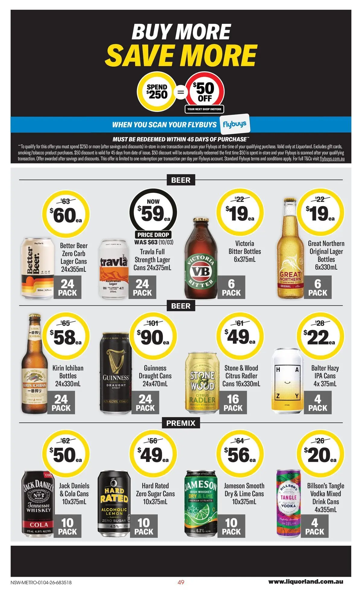 ﻿Coles catalogue valid from 01/04/2026 > Online Australia | Page: 49 | Products: Whiskey, Wood, Lemon, Date
