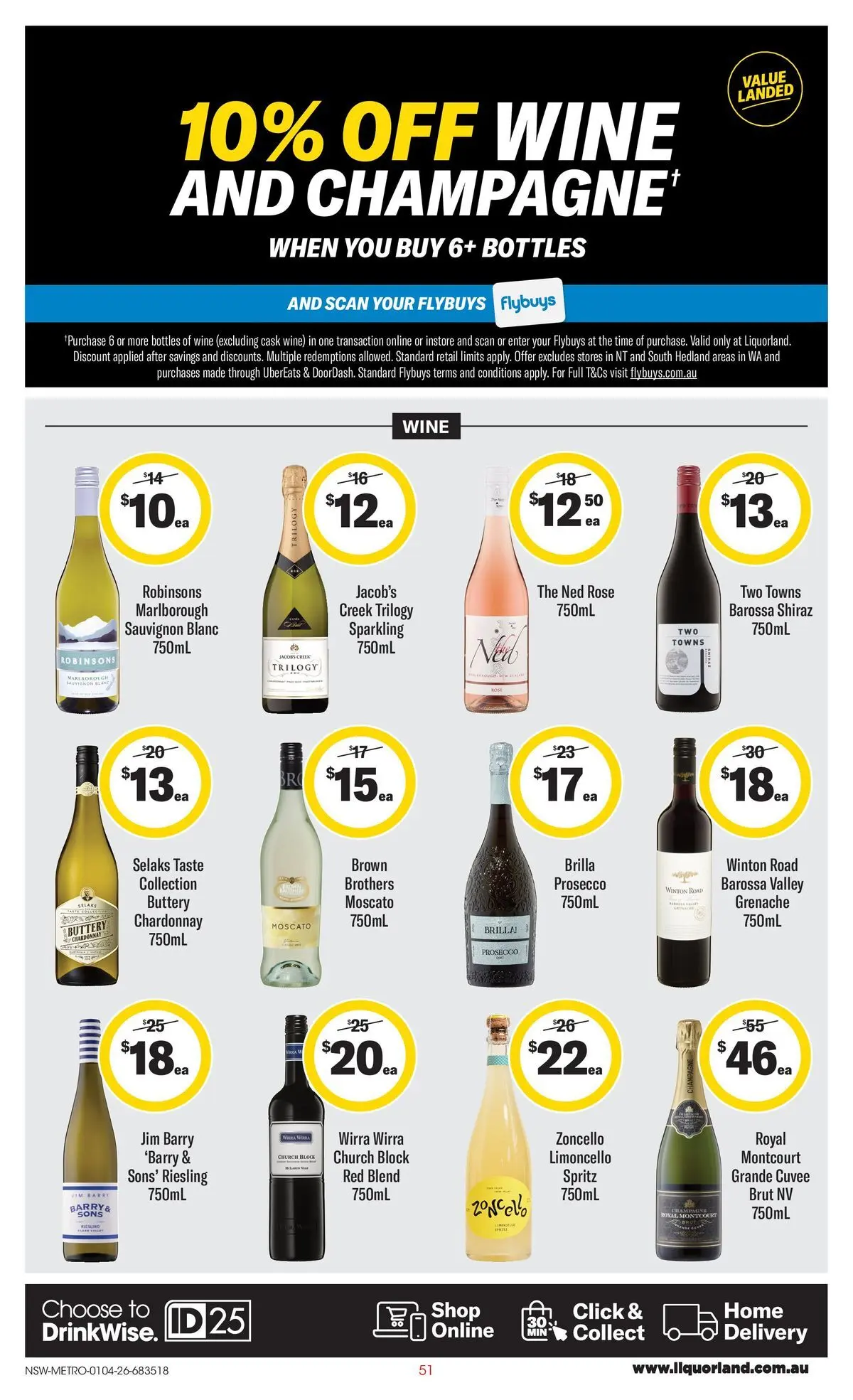﻿Coles catalogue valid from 01/04/2026 > Online Australia | Page: 51 | Products: Dairy, Wine