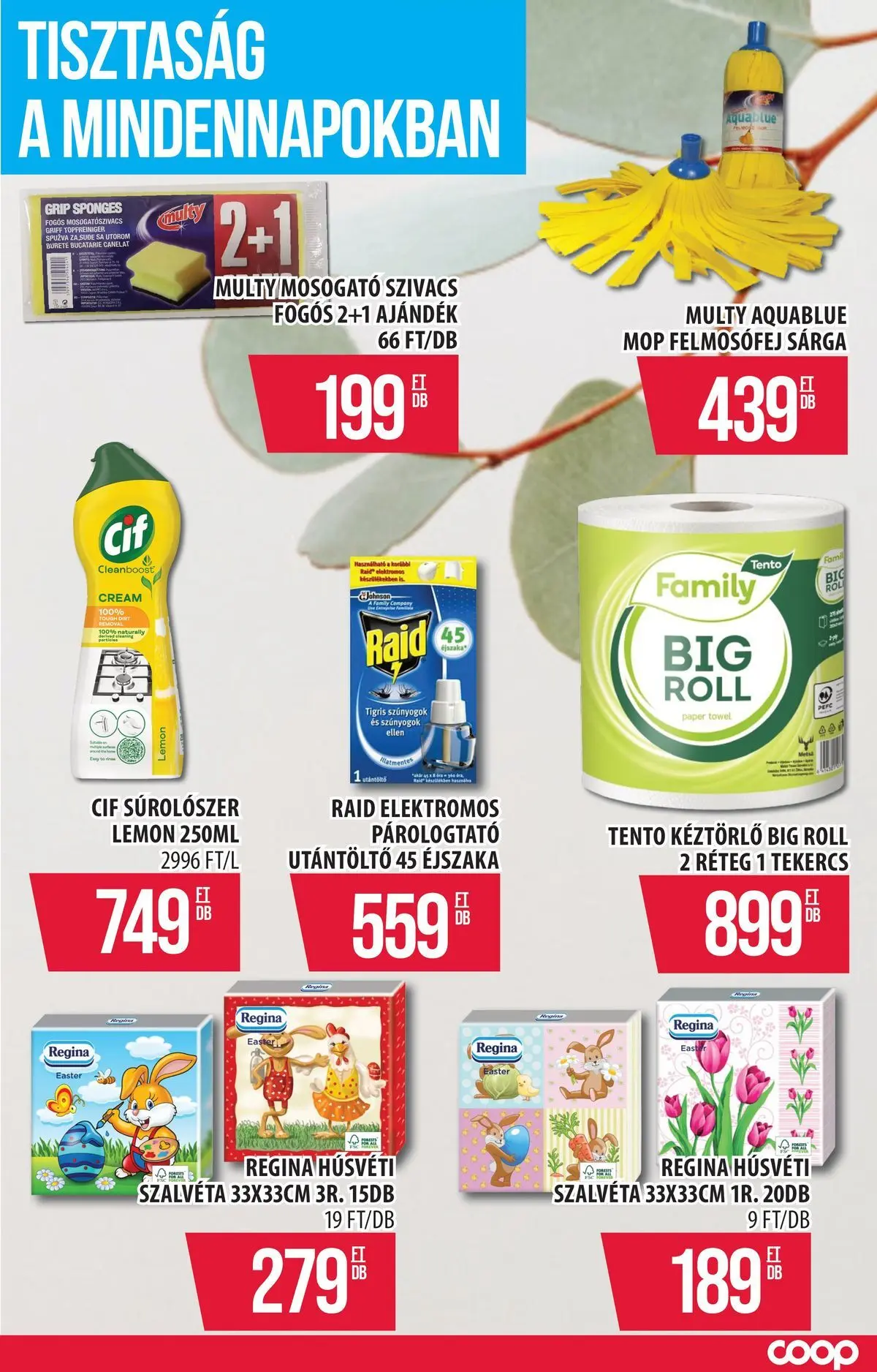 COOP Szolnok akciós újság Székesfehérvár - 2026.03.29. -tól/töl > akció, lapozható szórólap 🛍️ | Oldal: 11 | Termékek: Párologtató, Felmosófej