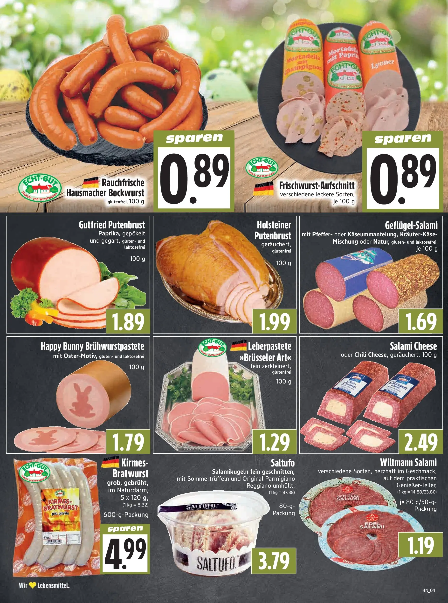 Angebote - Edeka Hahner: Wochenangebote (ab 29.03.2026) zum Blättern | Seite: 6 | Produkte: Bockwurst, Bratwurst, Chili, Salami