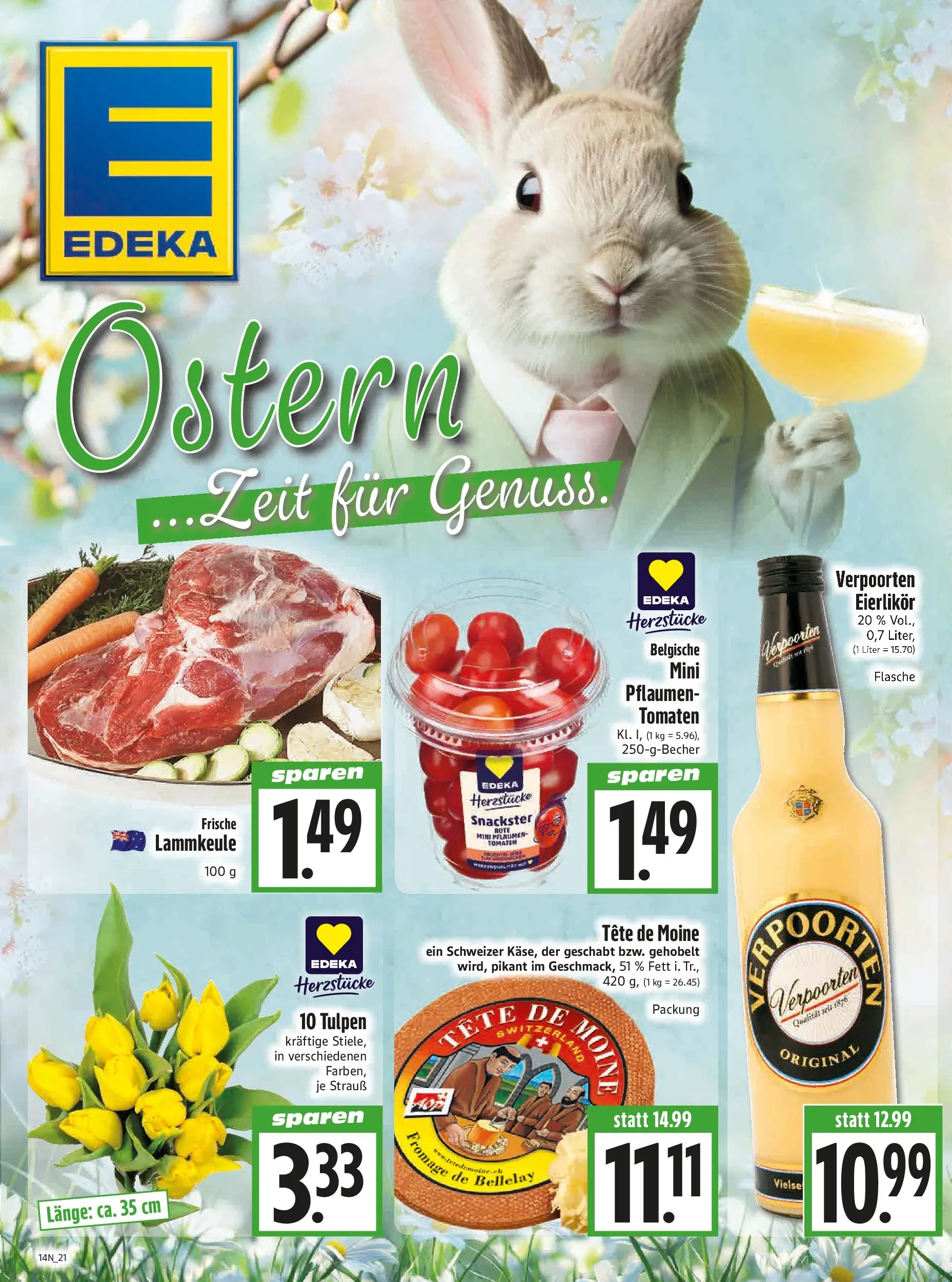 Angebote - Edeka Hahner: Wochenangebote (ab 29.03.2026) zum Blättern | Seite: 23 | Produkte: Lammkeule, Pflaumen, Tomaten