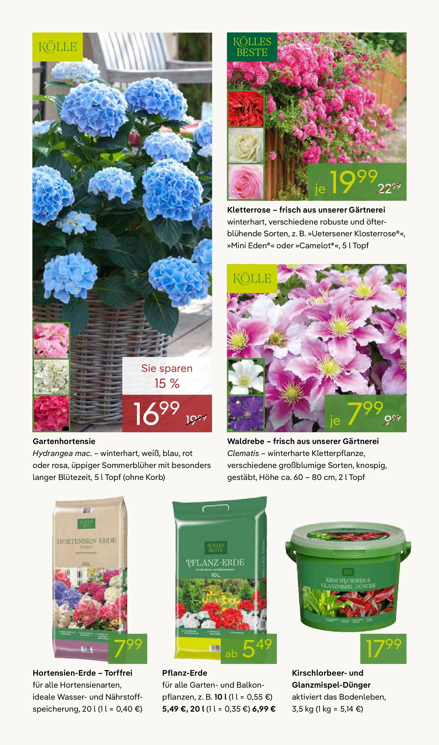 Pflanzen-Kölle - Pflanzen-Kölle: Frühling erleben (ab 06.04.2026) zum Blättern | Seite: 6 | Produkte: Pflanzerde, Korb, Wasser