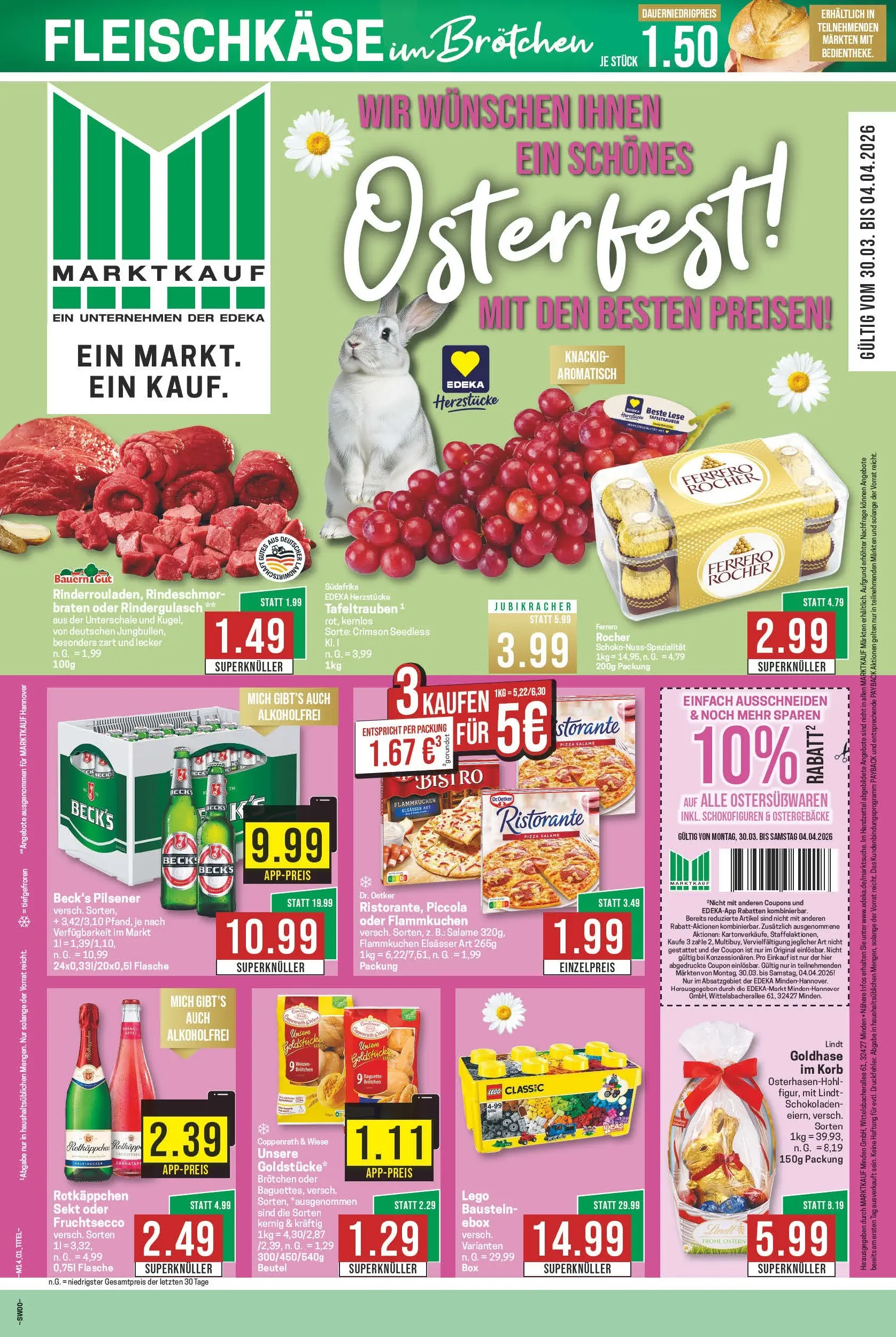 Marktkauf Prospekt Meppen	 (ab 30.03.2026) » Angebote online | Seite: 3 | Produkte: Rindergulasch, Fruchtsecco, Rotkäppchen, Lindt
