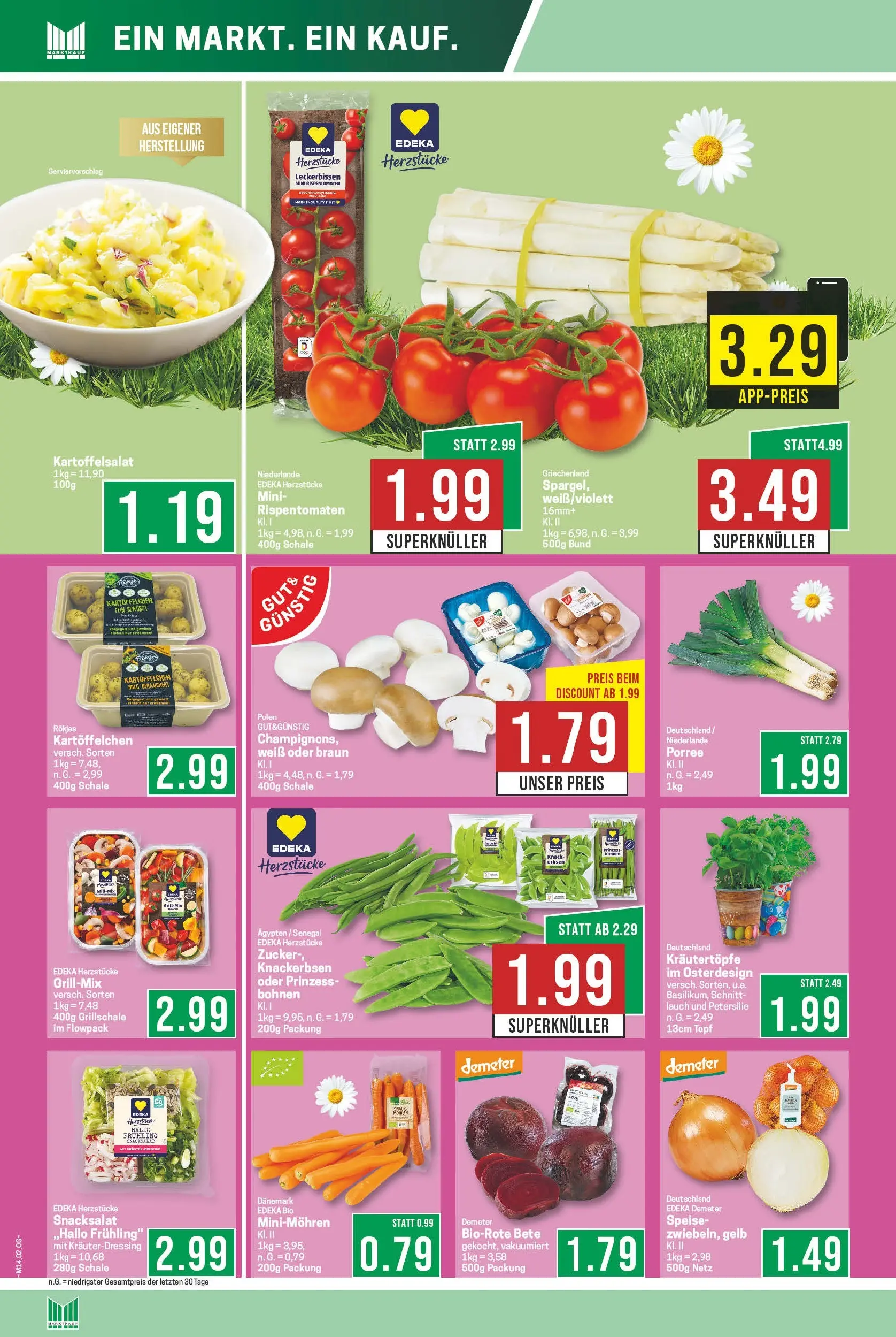 Marktkauf Prospekt Meppen	 (ab 30.03.2026) » Angebote online | Seite: 4 | Produkte: Grill, Zucker, Petersilie, Erbsen