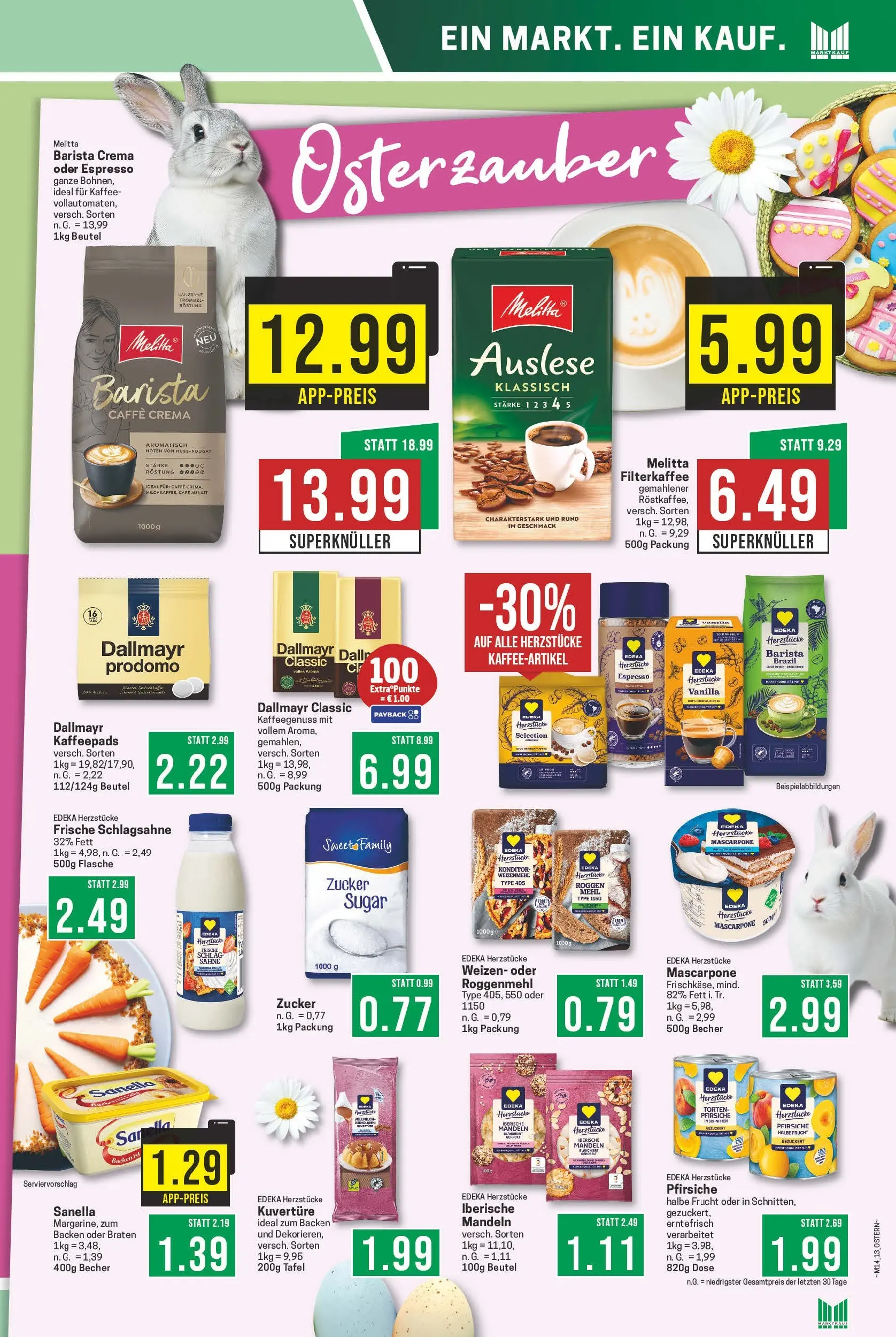 Marktkauf Prospekt Meppen	 (ab 30.03.2026) » Angebote online | Seite: 15 | Produkte: Melitta, Kaffeepads, Mehl, Kaffee