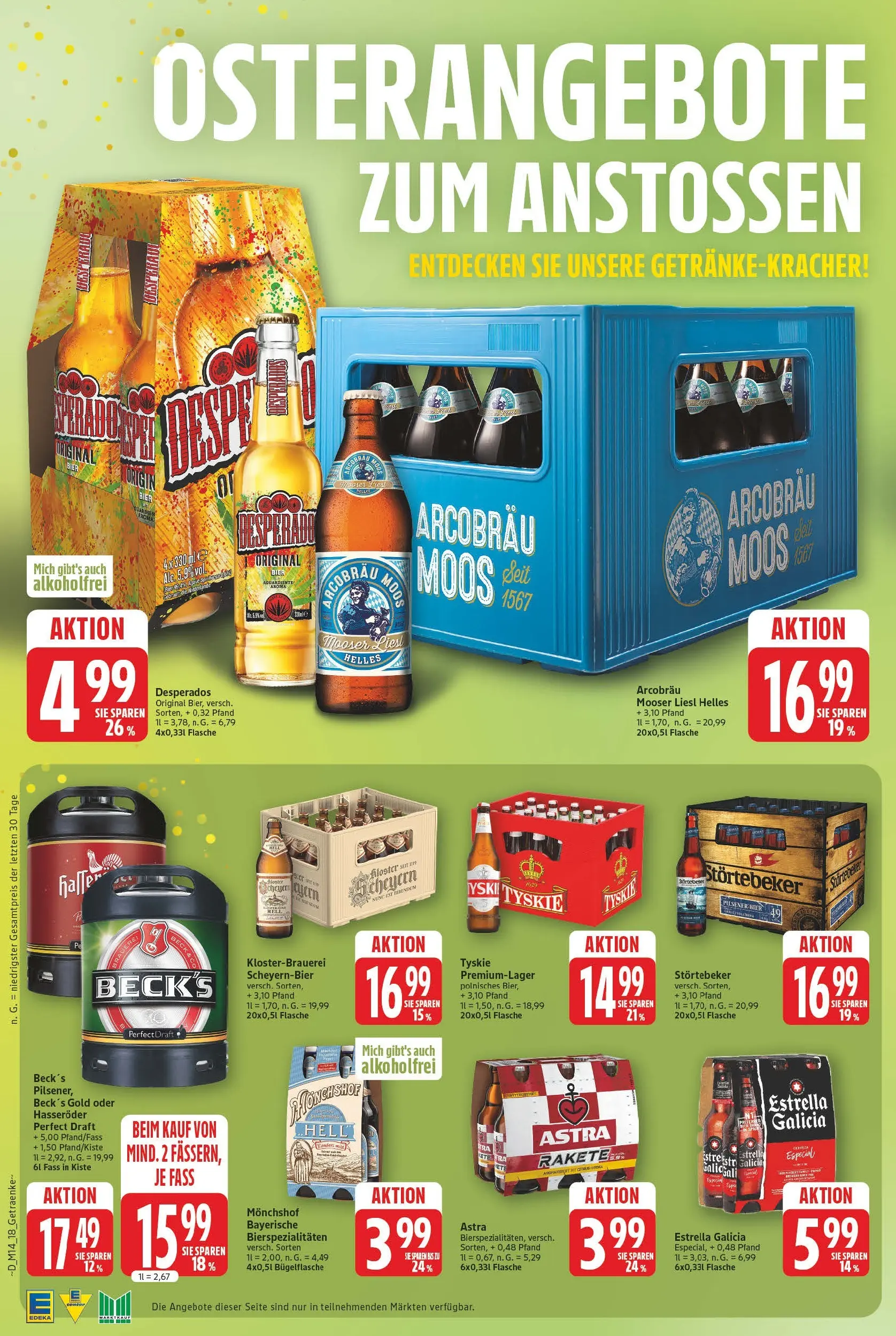 Marktkauf Prospekt Meppen	 (ab 30.03.2026) » Angebote online | Seite: 20 | Produkte: Monchshof, Tyskie, Astra, Desperados