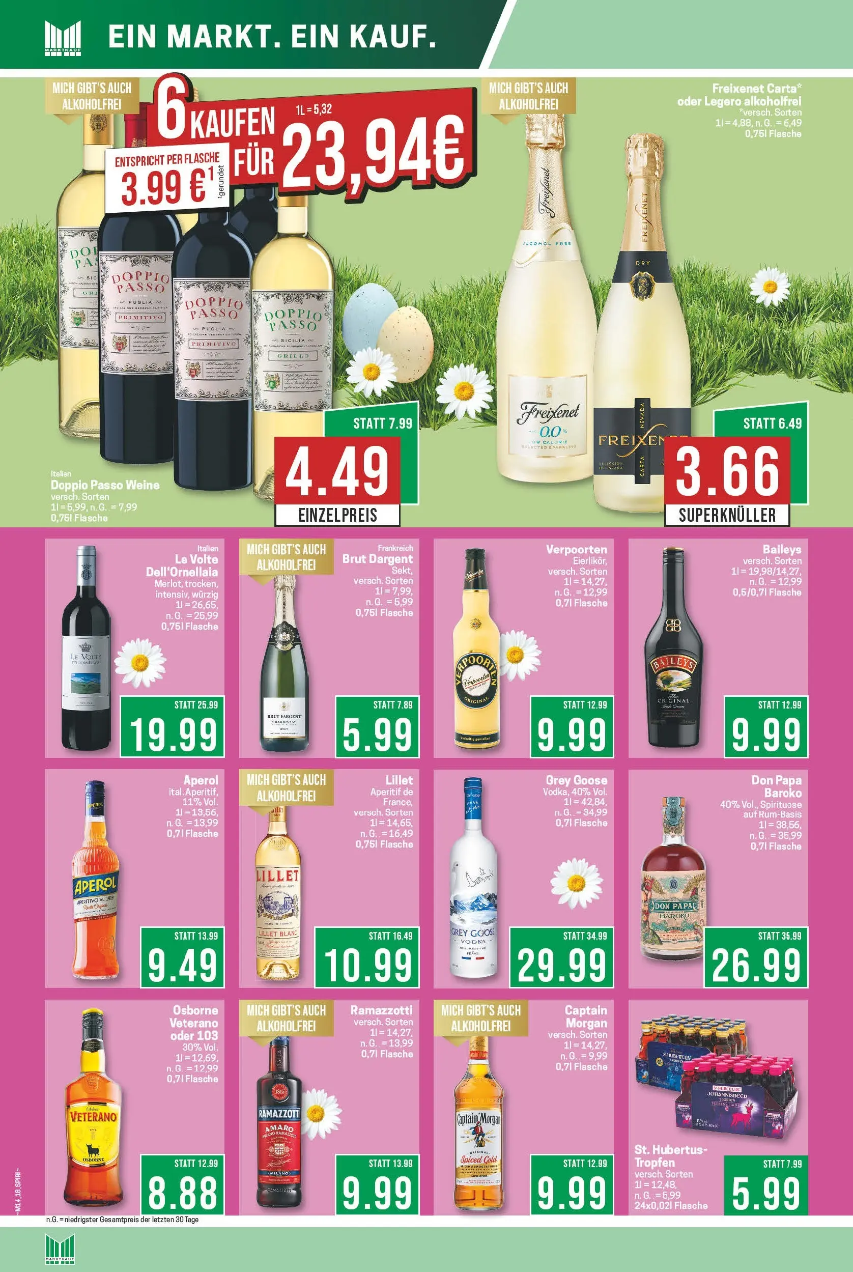 Marktkauf Prospekt Meppen	 (ab 30.03.2026) » Angebote online | Seite: 22 | Produkte: Osborne, Doppio Passo, Aperol, Ramazzotti