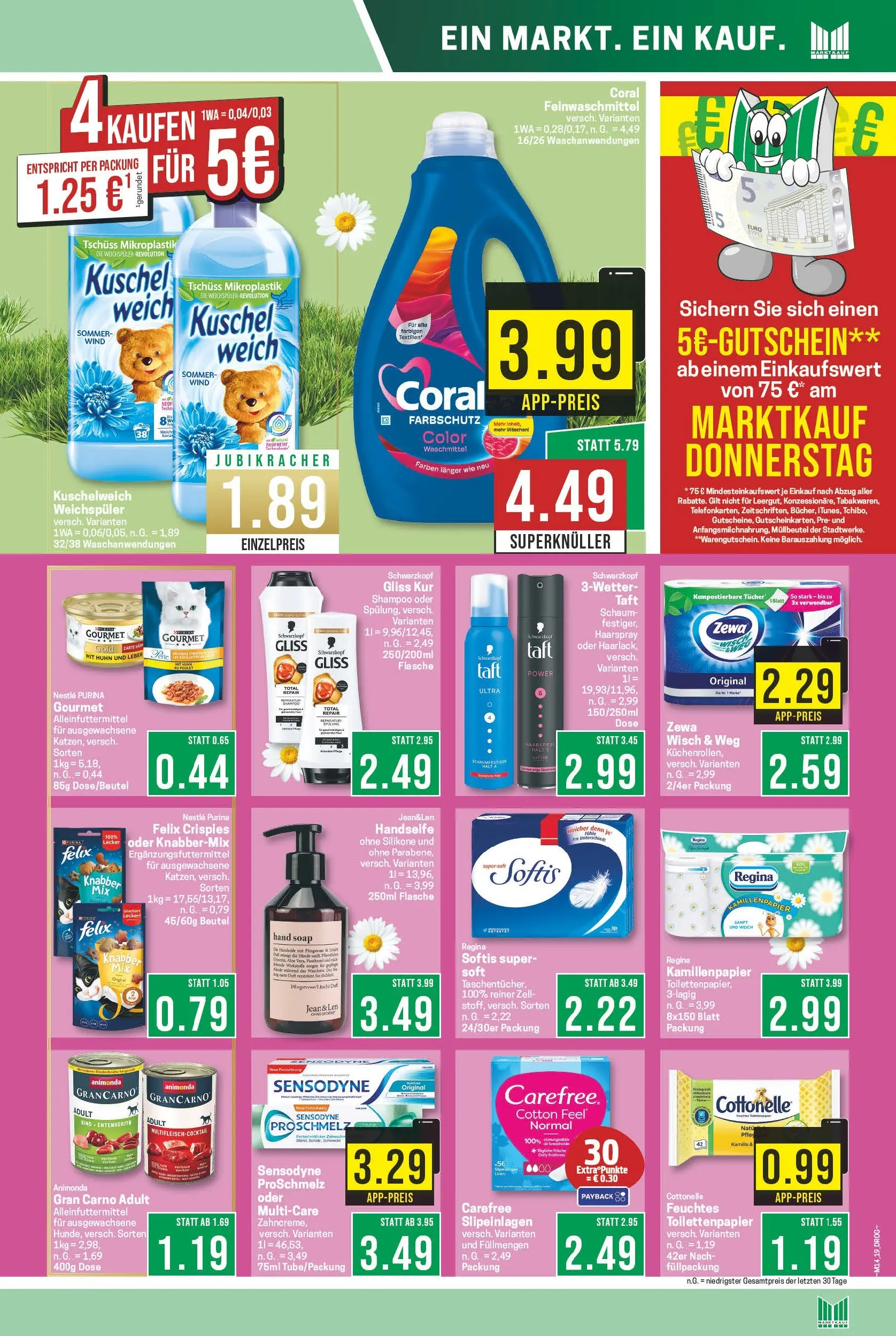 Marktkauf Prospekt Meppen	 (ab 30.03.2026) » Angebote online | Seite: 23 | Produkte: Coral, Zewa, Shampoo, Toilettenpapier
