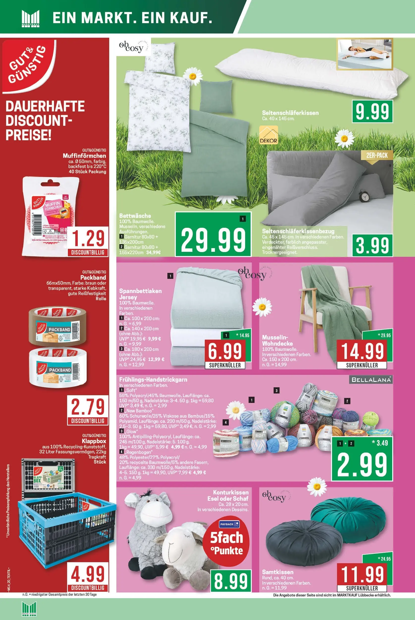 Marktkauf Prospekt Meppen	 (ab 30.03.2026) » Angebote online | Seite: 24 | Produkte: Bettwäsche