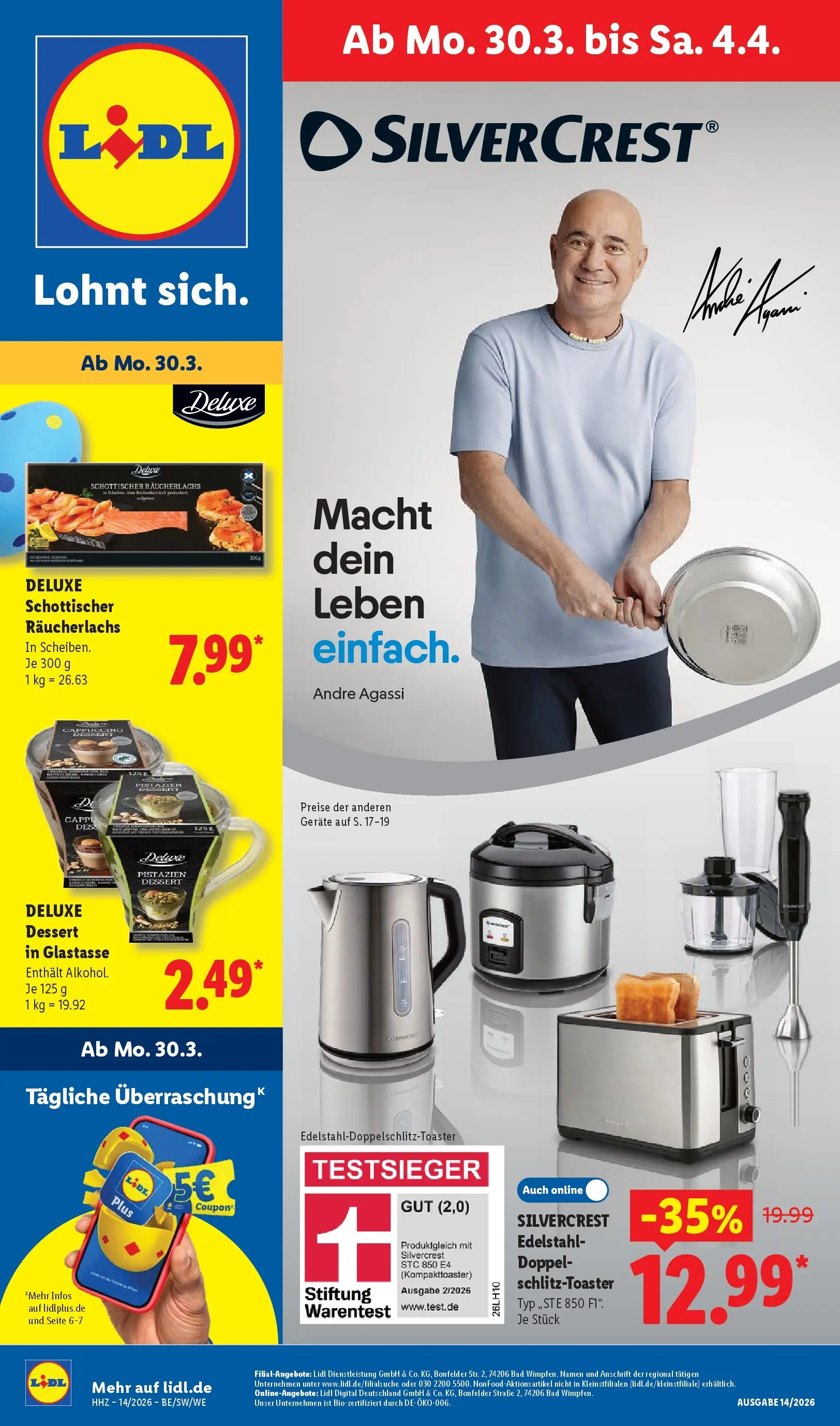 Lidl Prospekt Plettenberg (ab 29.03.2026) zum Blättern » Angebote | Seite: 5 | Produkte: Bad, Pistazien, Räucherlachs, BH