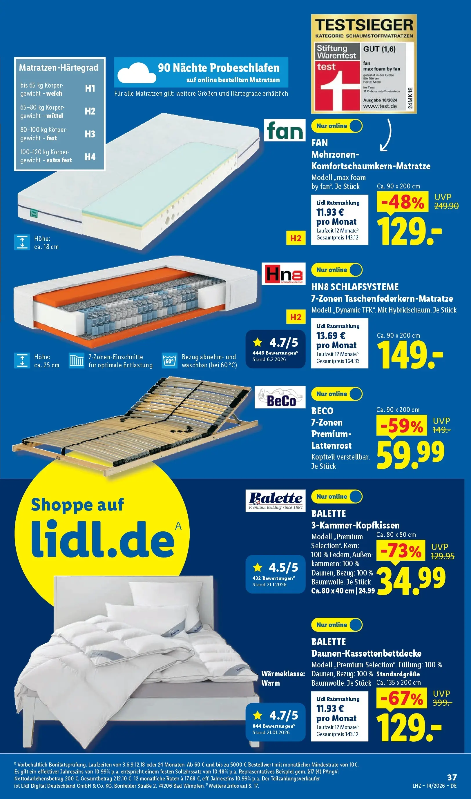 Lidl Prospekt Plettenberg (ab 29.03.2026) zum Blättern » Angebote | Seite: 13 | Produkte: Gewicht, Lattenrost, Bad