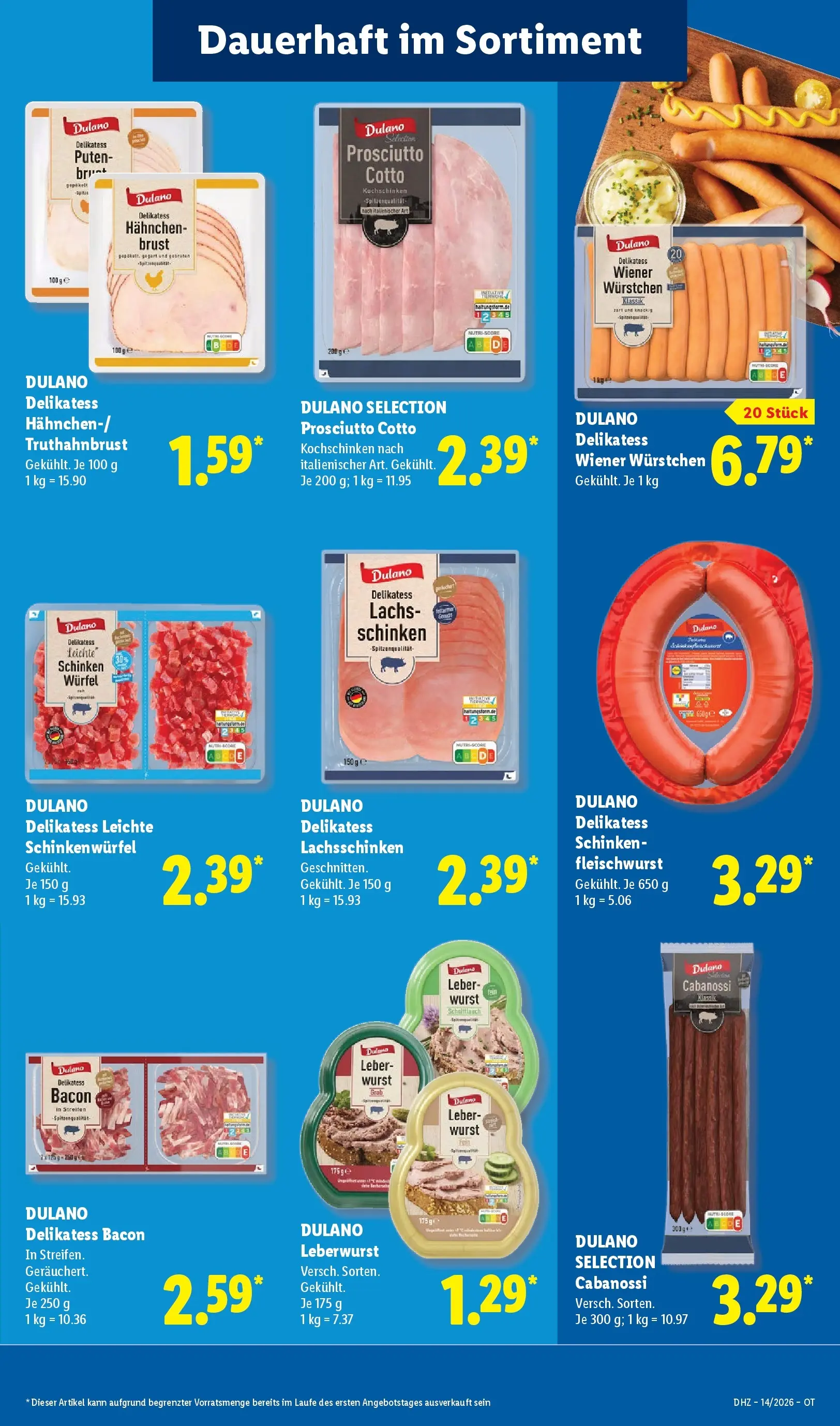 Lidl Prospekt Malchow (ab 29.03.2026) zum Blättern » Angebote | Seite: 35 | Produkte: Hahnchen, Lachs, Wurst, Schinken
