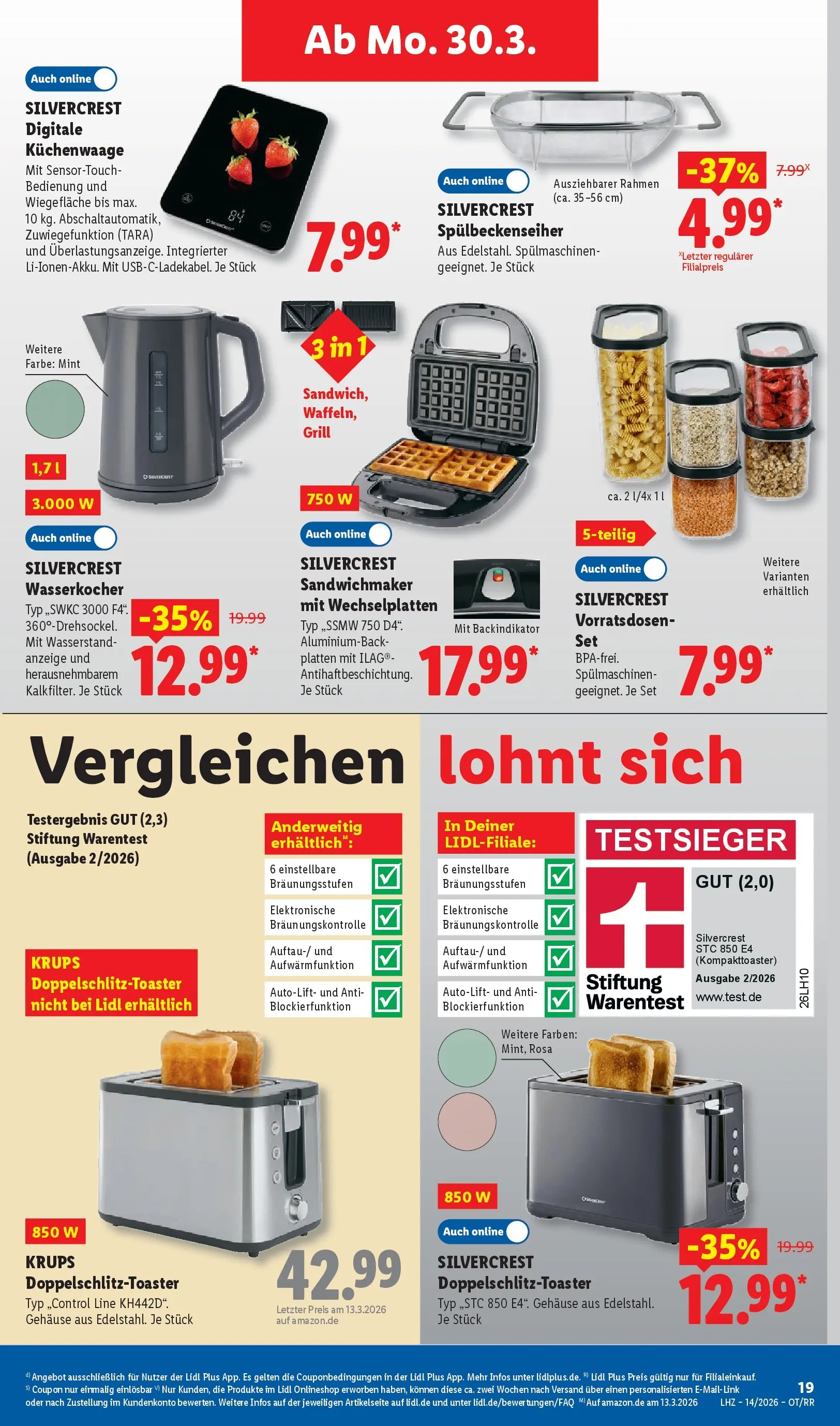 Lidl Prospekt Zülpich (ab 29.03.2026) zum Blättern » Angebote | Seite: 35 | Produkte: Krups, Grill, Wasserkocher, Sandwichmaker