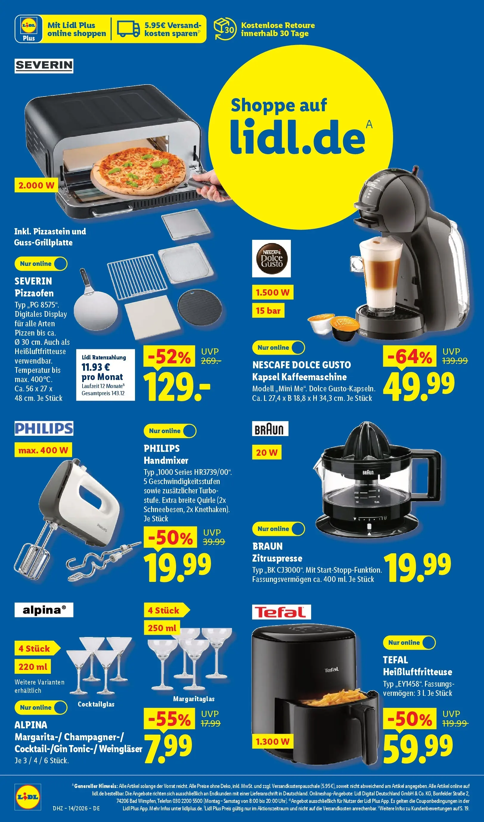 Lidl Prospekt Plettenberg (ab 29.03.2026) zum Blättern » Angebote | Seite: 42 | Produkte: Philips, Nescafe, Bad, Handmixer