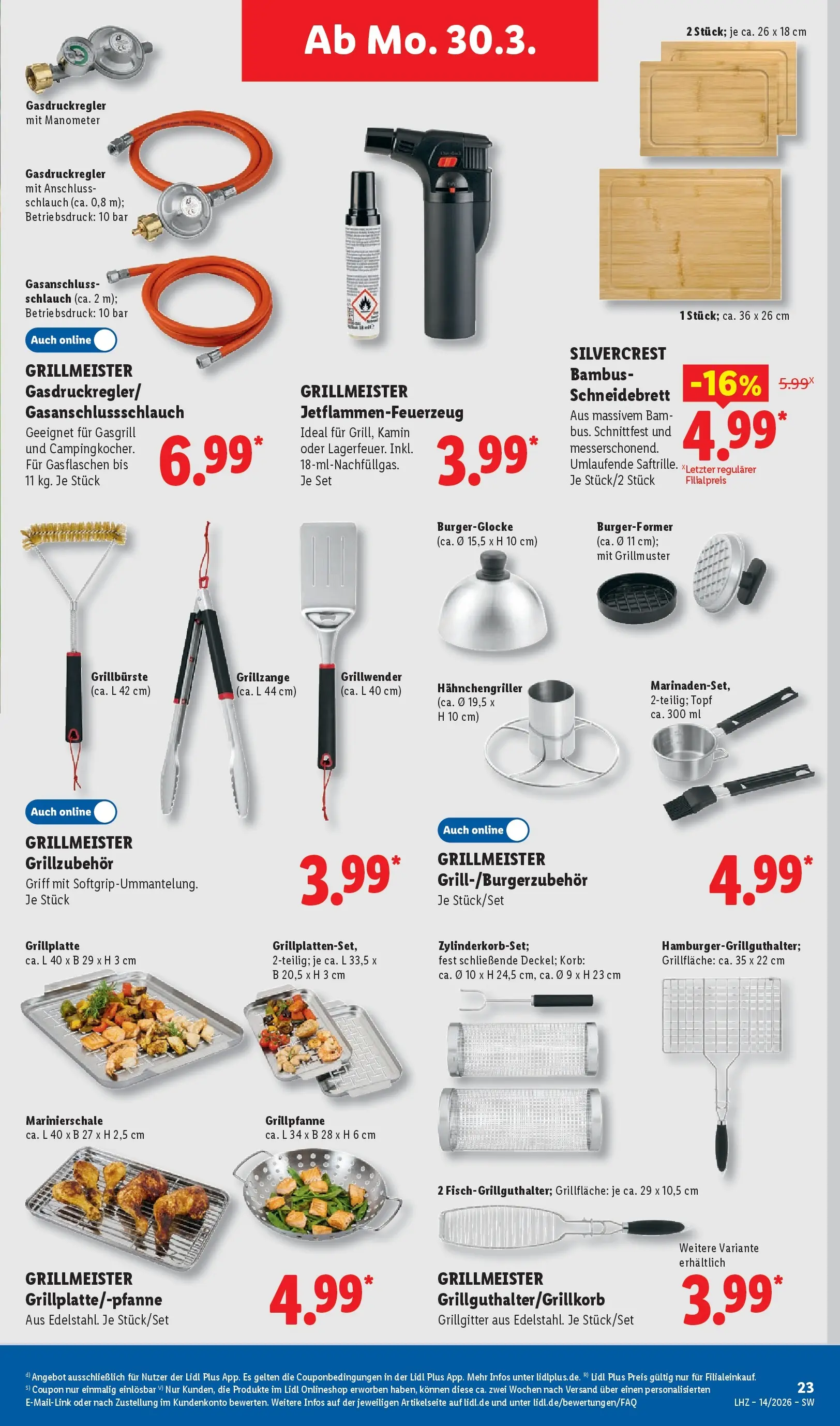 Lidl Prospekt Mühlacker (ab 29.03.2026) zum Blättern » Angebote | Seite: 45 | Produkte: Manometer, Kamin, Korb