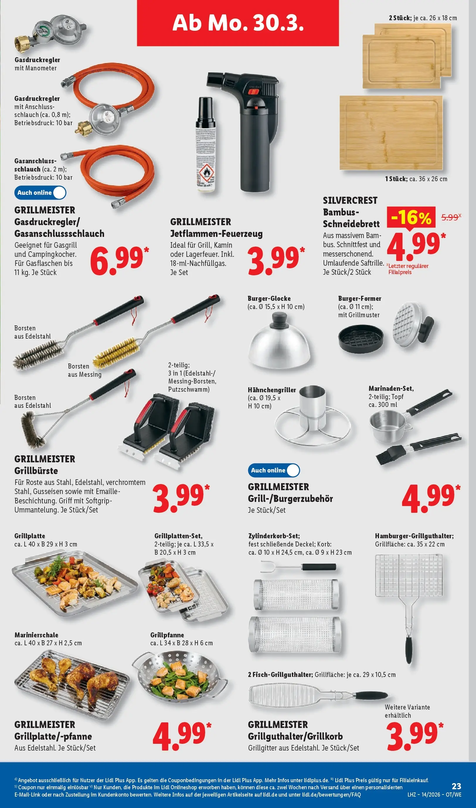 Lidl Prospekt Plettenberg (ab 29.03.2026) zum Blättern » Angebote | Seite: 45 | Produkte: Manometer, Kamin, Korb