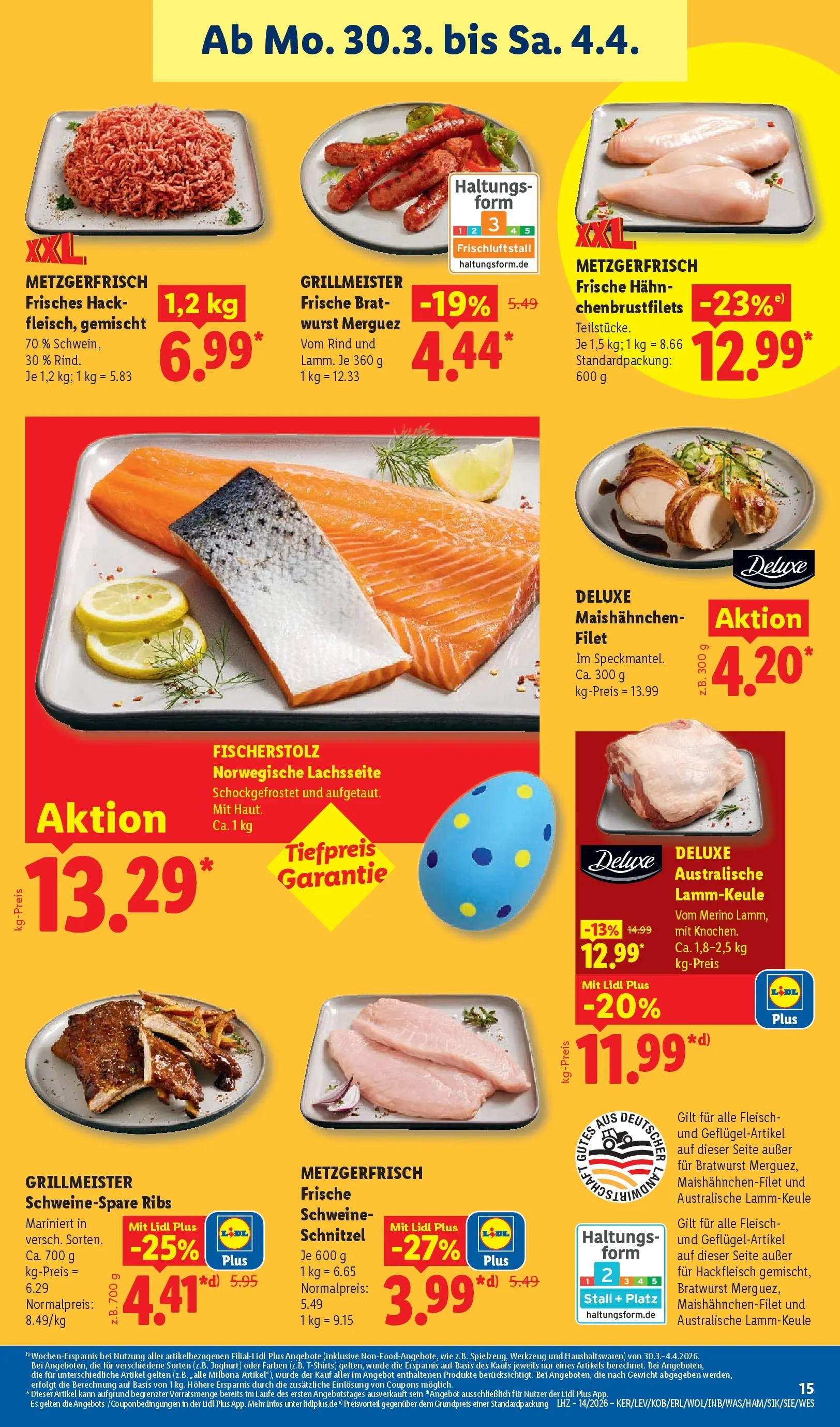 Lidl Prospekt Plettenberg (ab 29.03.2026) zum Blättern » Angebote | Seite: 33 | Produkte: Gewicht, Joghurt, Bratwurst, Schnitzel