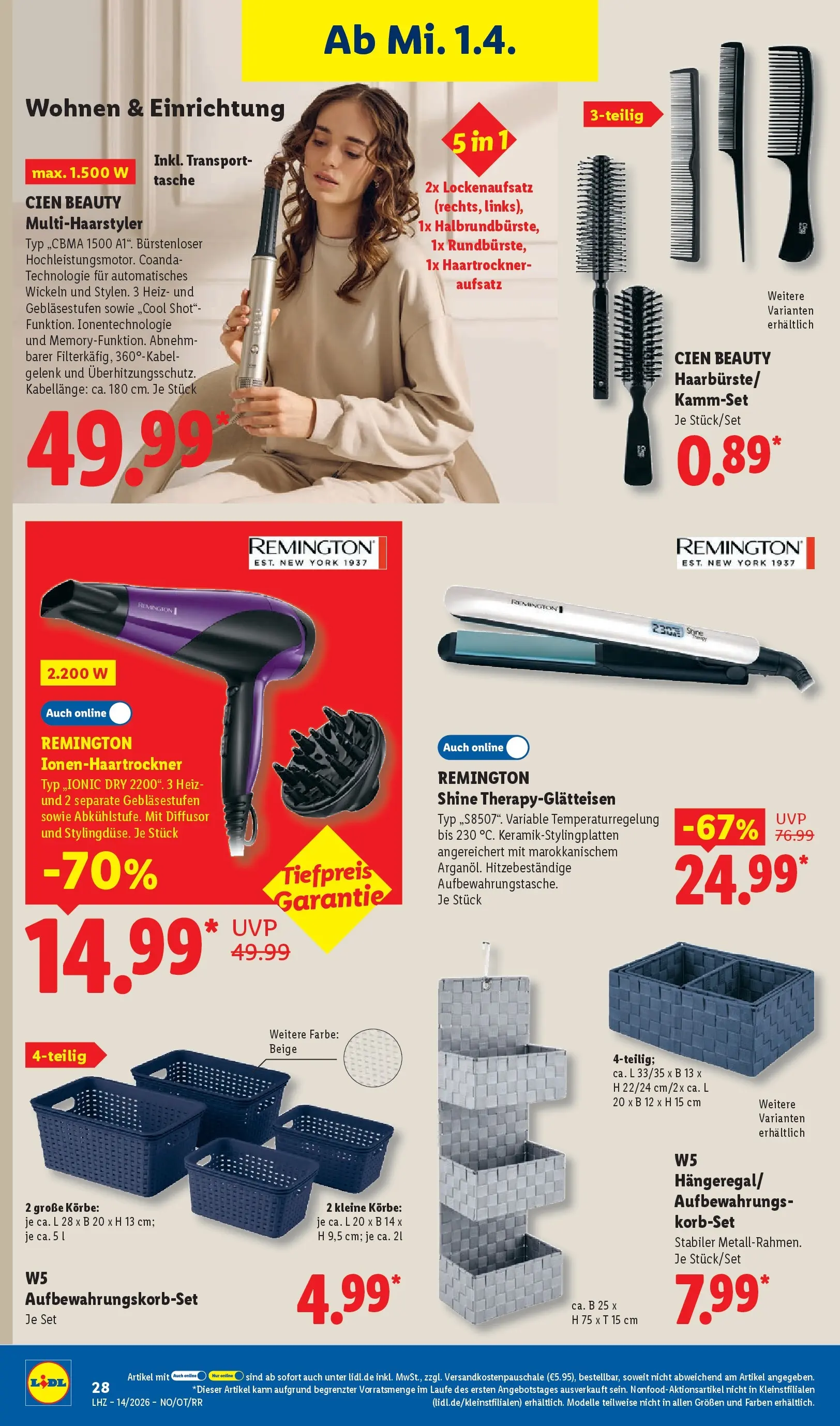 Lidl Prospekt Zülpich (ab 29.03.2026) zum Blättern » Angebote | Seite: 50 | Produkte: Tasche, Haartrockner