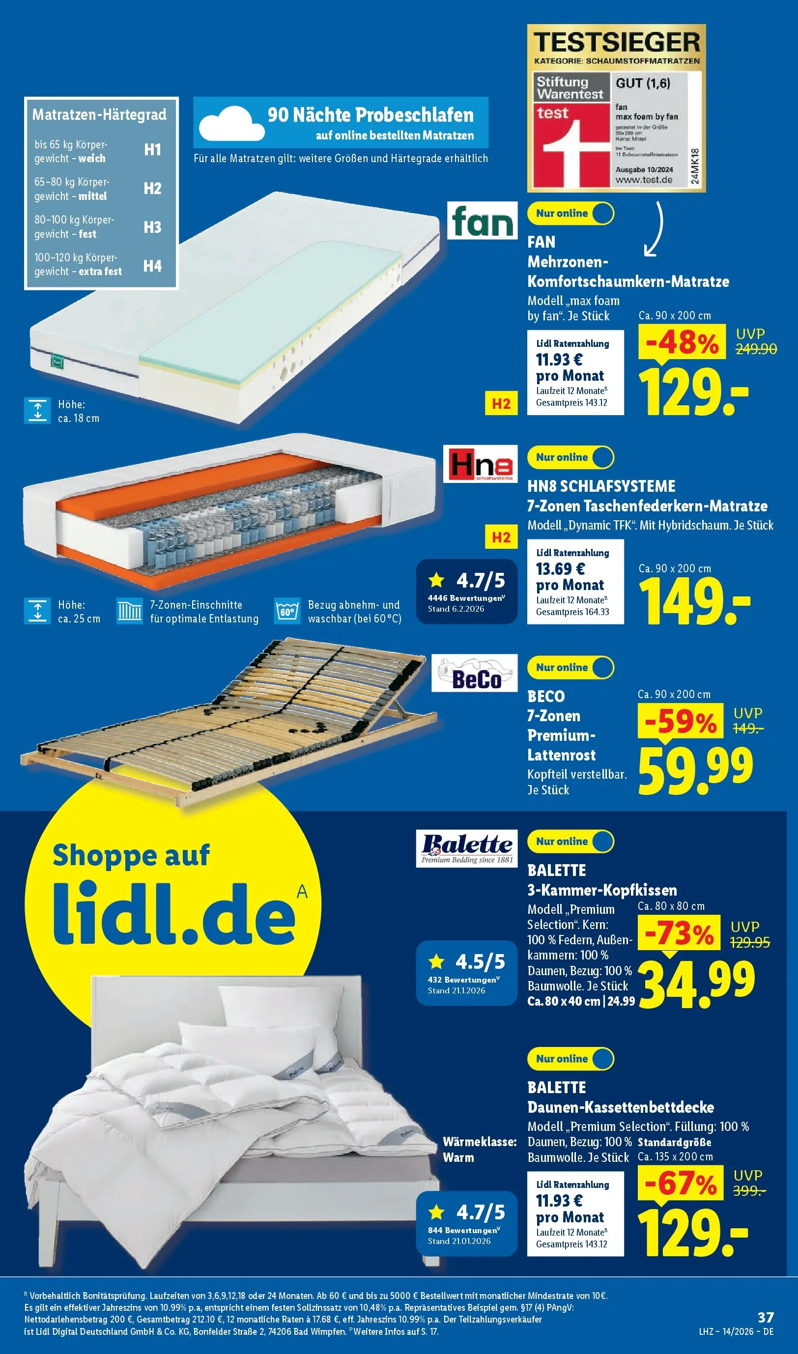 Lidl Prospekt Zülpich (ab 29.03.2026) zum Blättern » Angebote | Seite: 46 | Produkte: Gewicht, Lattenrost, Bad