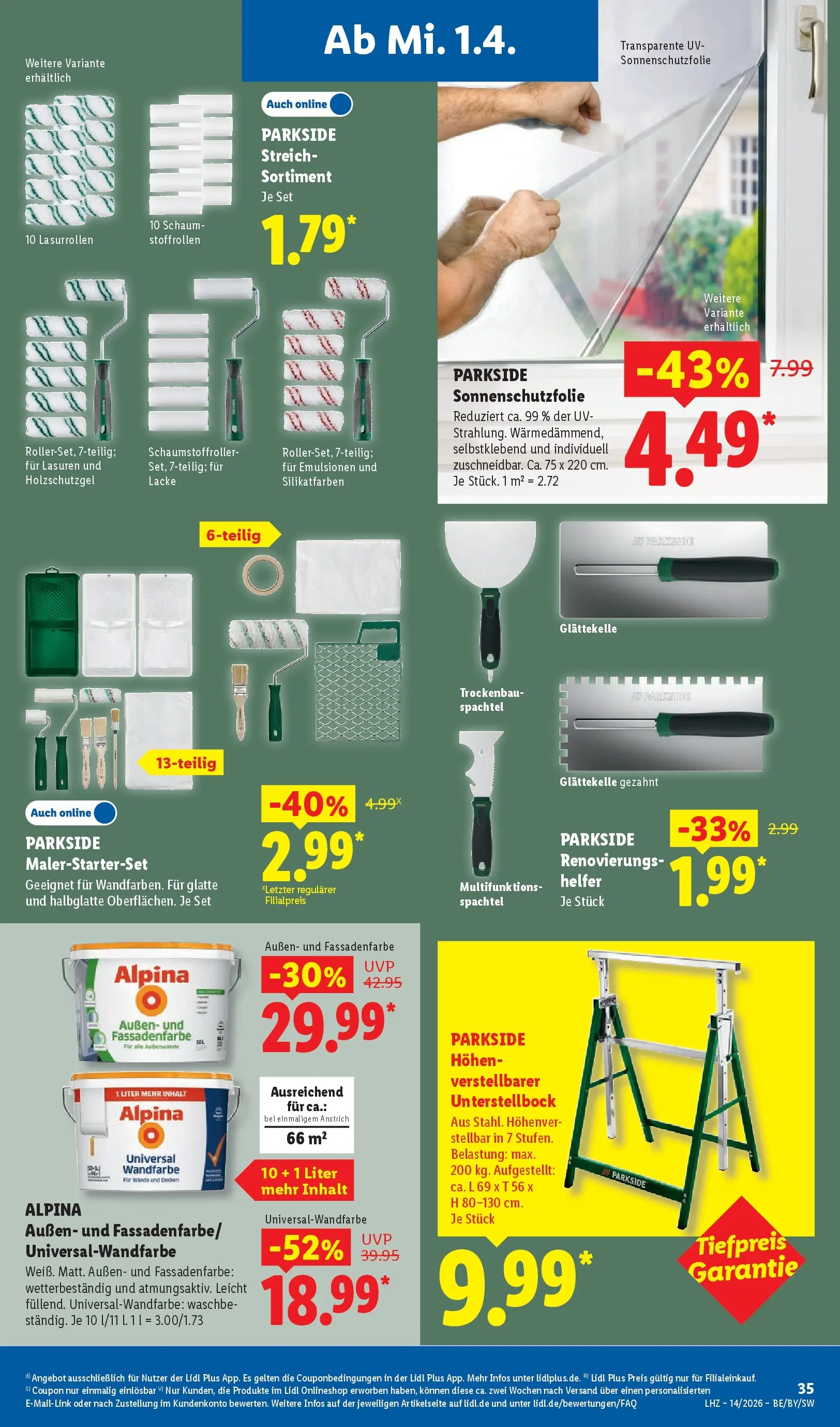 Lidl Prospekt Mahlow (ab 29.03.2026) » Angebote online | Seite: 59 | Produkte: Wandfarbe Lidl Prospekt Mahlow (ab 29.03.2026) zum Blättern » Angebote | Seite: 59 | Produkte: Wandfarbe