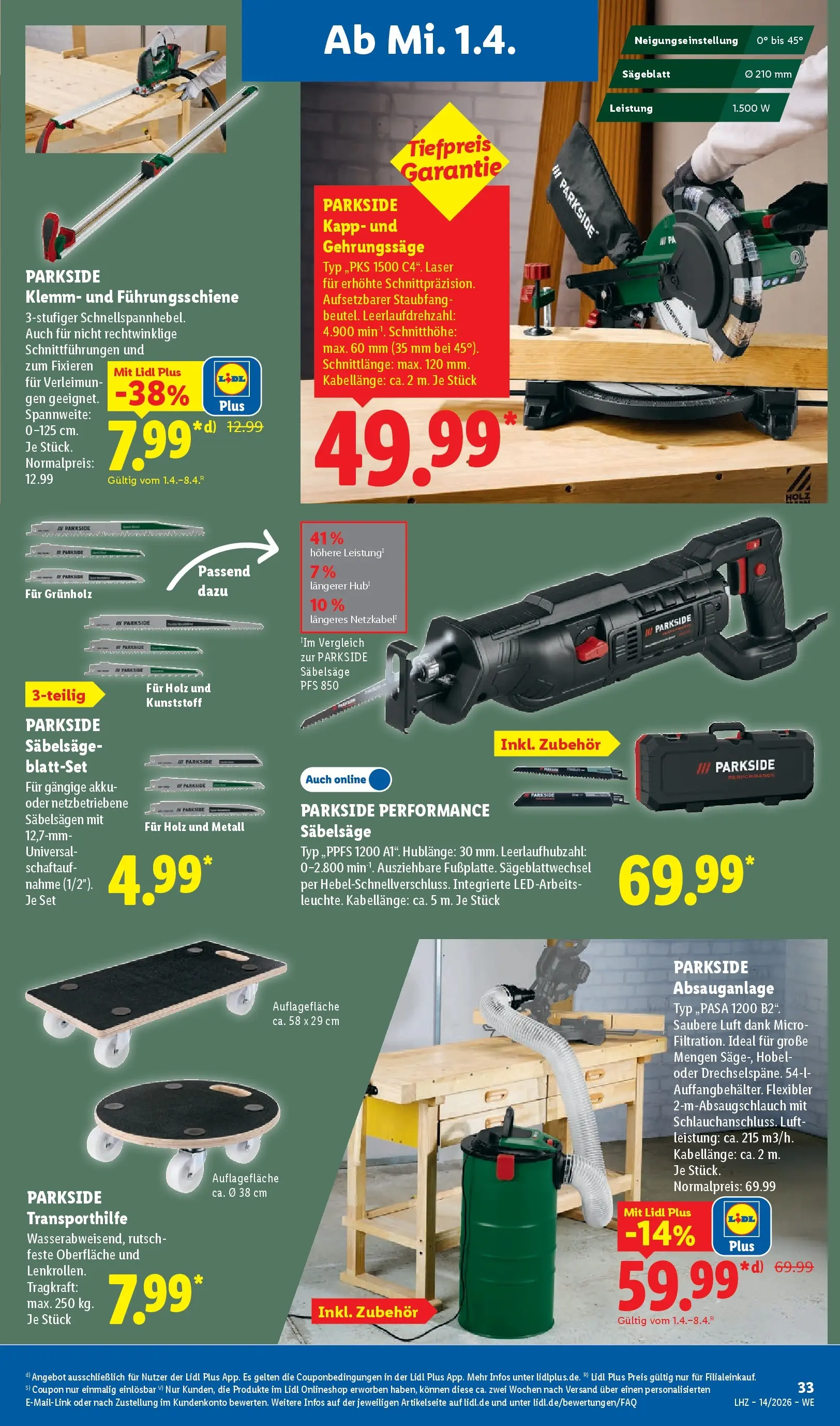 Lidl Prospekt Plettenberg (ab 29.03.2026) zum Blättern » Angebote | Seite: 57 | Produkte: Hobel