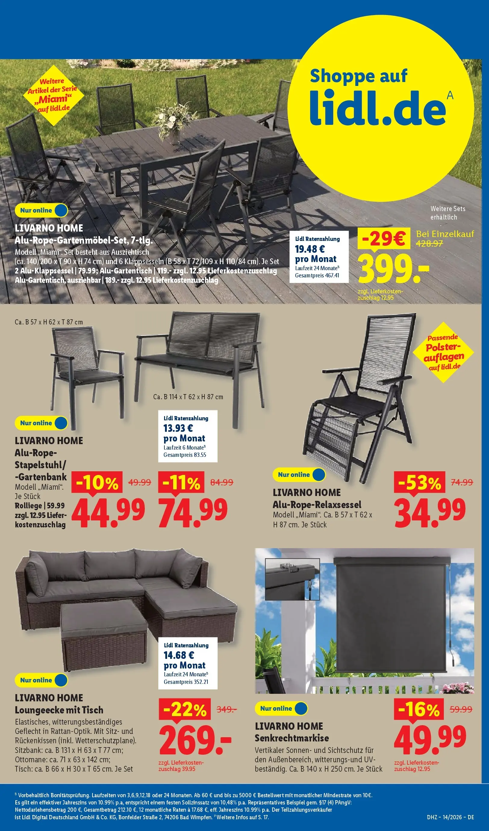 Lidl Prospekt Plettenberg (ab 29.03.2026) zum Blättern » Angebote | Seite: 61 | Produkte: Sitzbank, Tisch, Bad