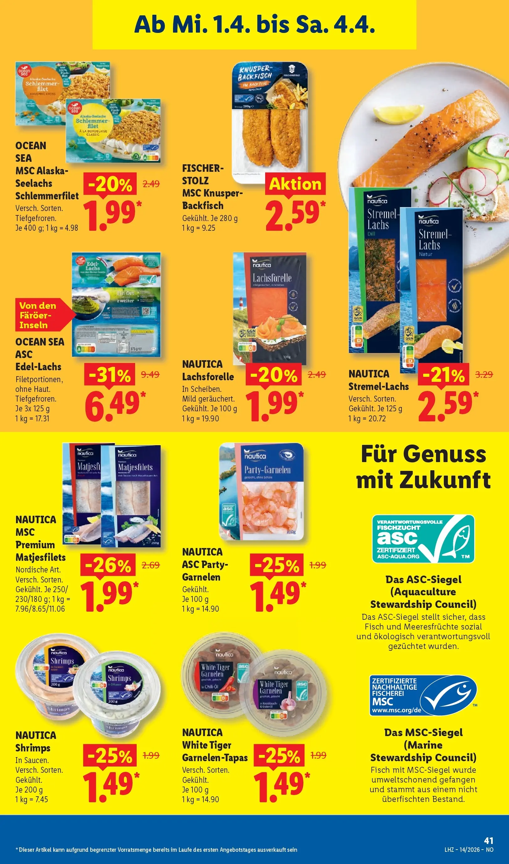 Lidl Prospekt Wahlstedt (ab 29.03.2026) » Angebote online | Seite: 65 | Produkte: Garnelen, Fisch, Meeresfrüchte, Dill Lidl Prospekt Wahlstedt (ab 29.03.2026) zum Blättern » Angebote | Seite: 65 | Produkte: Garnelen, Fisch, Meeresfrüchte, Dill